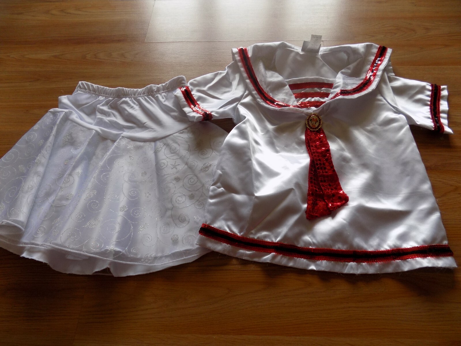 Size Large 10-12 Disney Cruise Line Minnie Mouse Sailor Outfit Nautical Costume