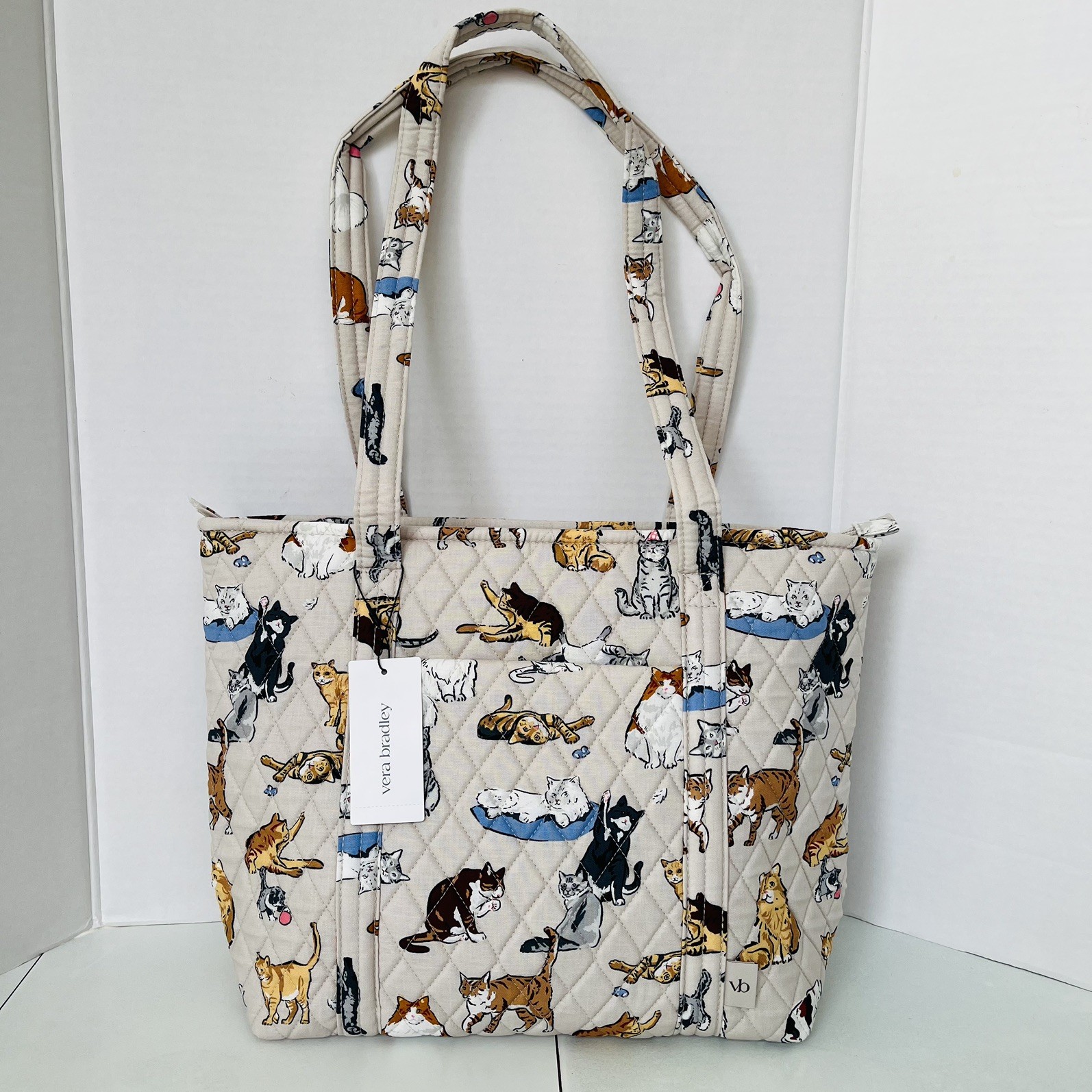 Vera Bradley Small Vera Tote A CAT’S LIFE ~ NWT