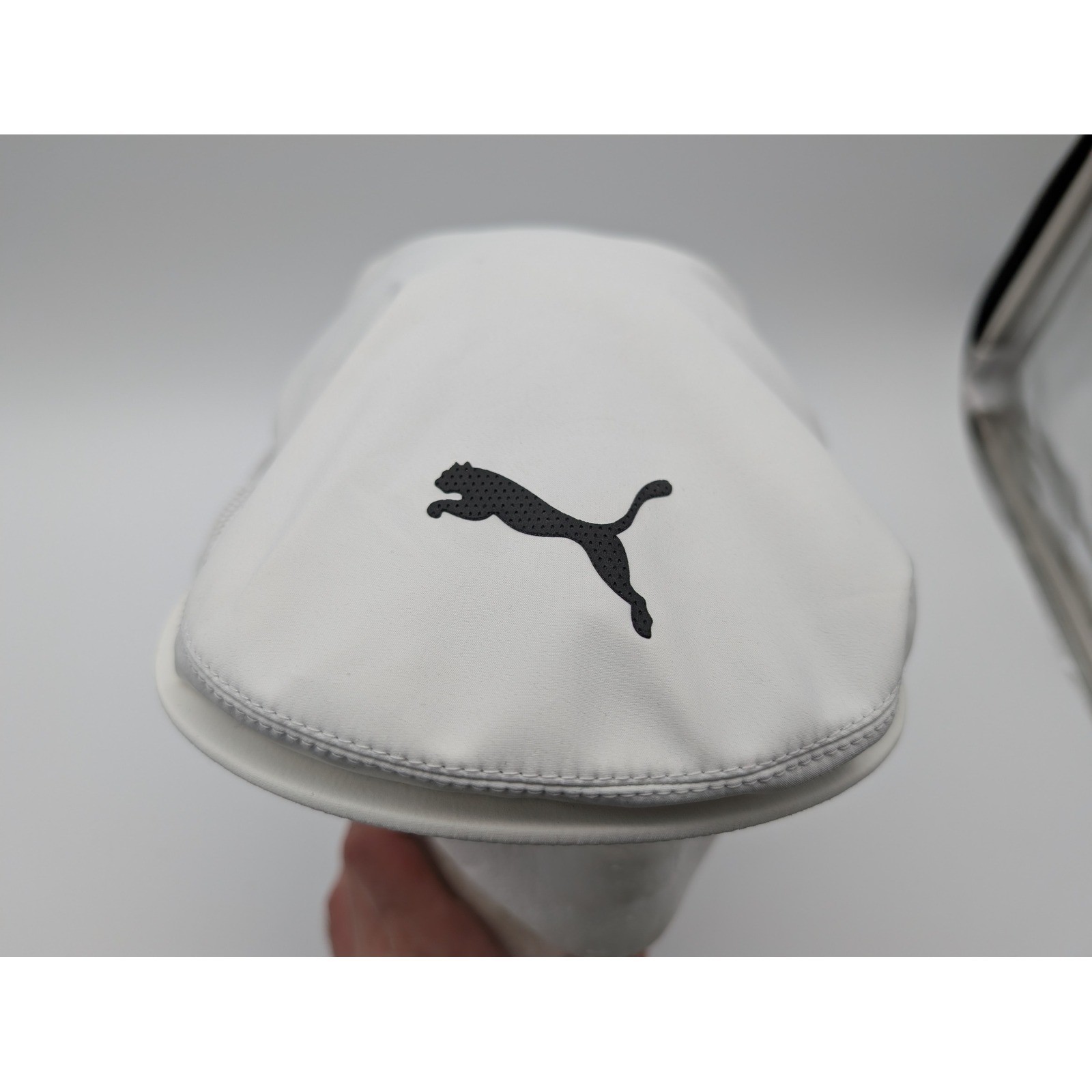 Puma Cobra Golf Driver Cap White Flexfit Pro Athlete Flat Hat Mens