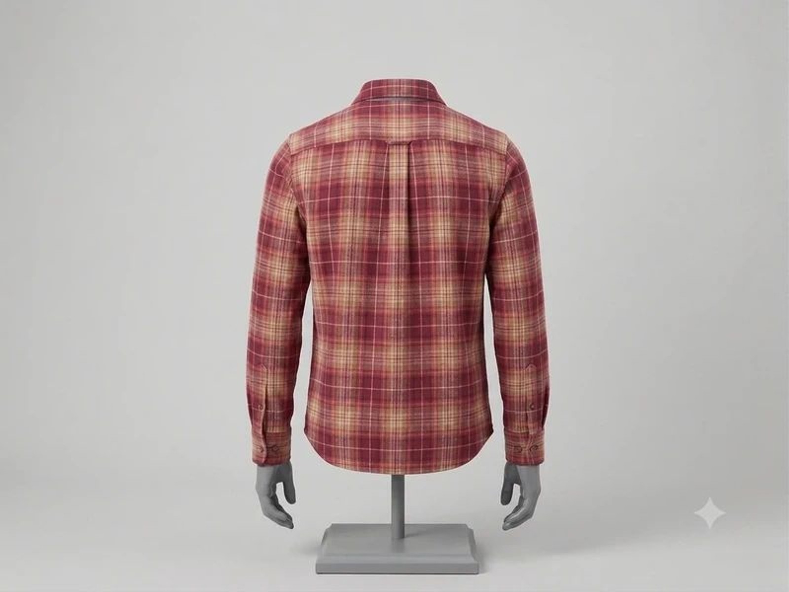 Premium Plaid Button-Down Shirt – Soft Flannel-Feel Texture