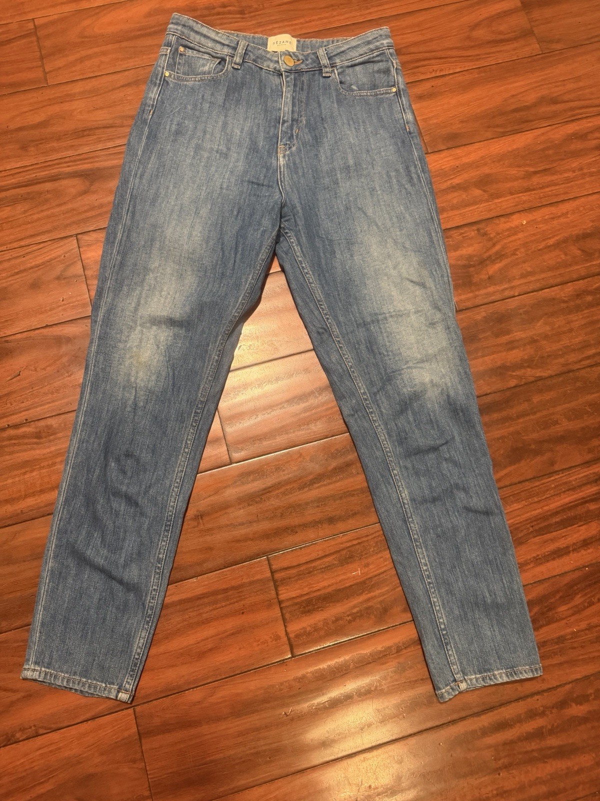 Sézane | Brut Sexy High Rise Straight Leg Jeans Blue Denim Sizes 27