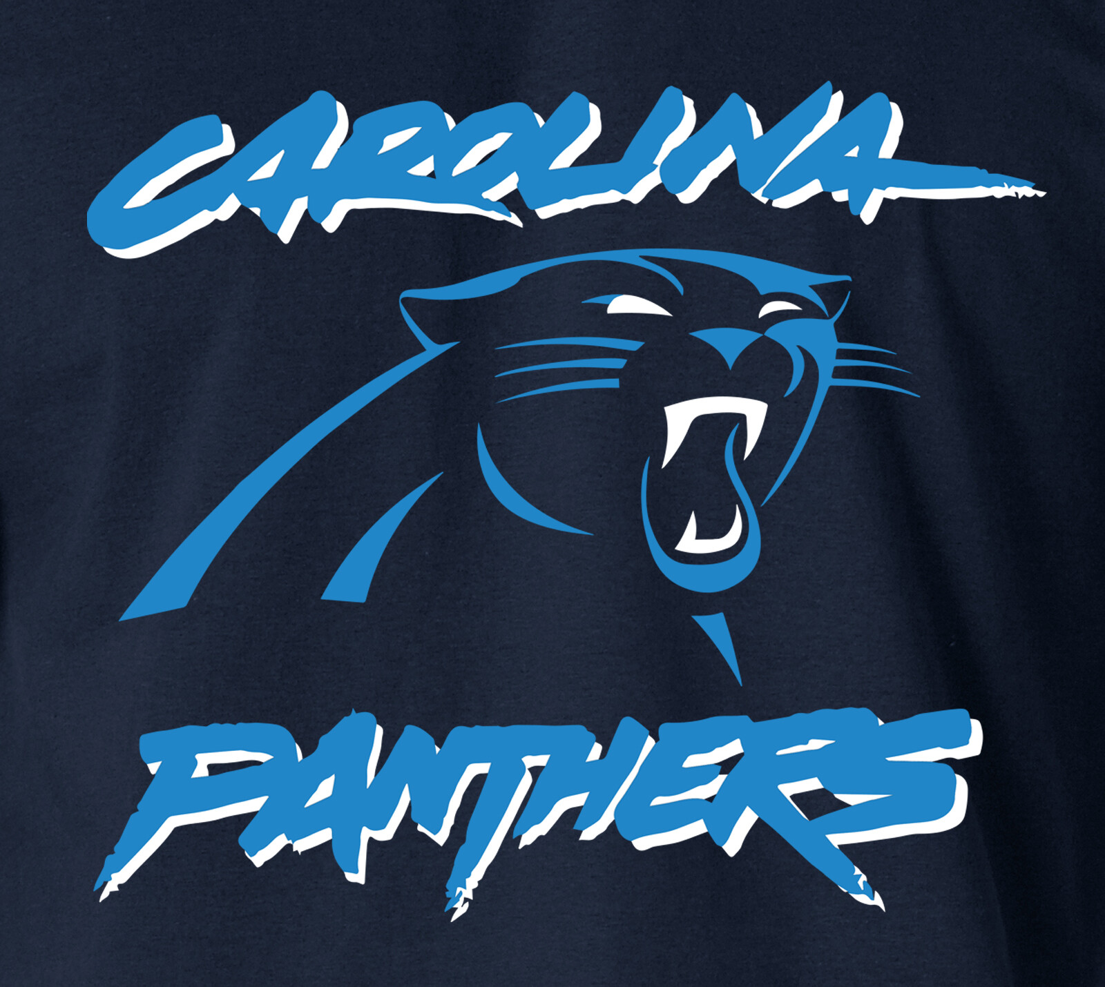 North CAROLINA PANTHERS T-Shirt Charlotte Football Gear Logo on S-6XL Gildan Tee