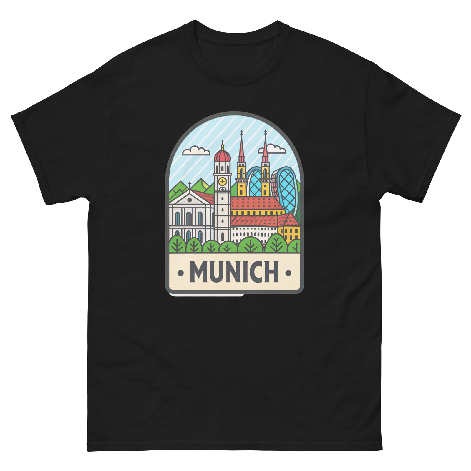 Munich World Travel Urban Area City T-Shirt
