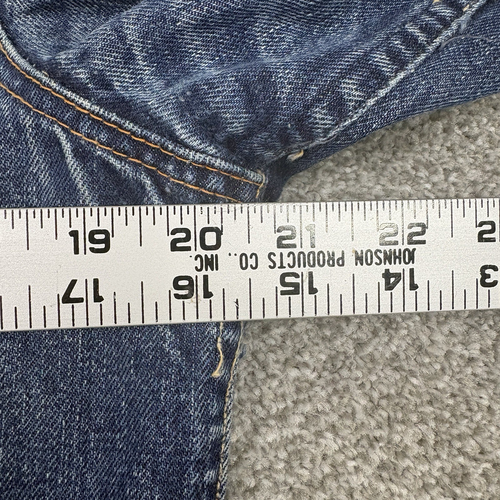 Levi’s 70505 Big E Type 3 Denim Trucker Jacket 42 (20.5×23.5) Vintage Distressed
