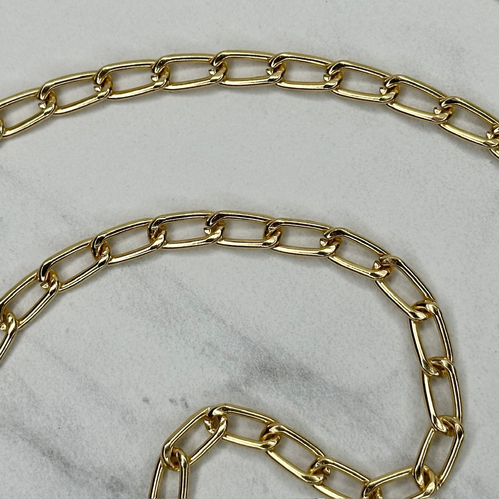 Gold Tone Chain Link Purse Handbag Bag Replacement Strap