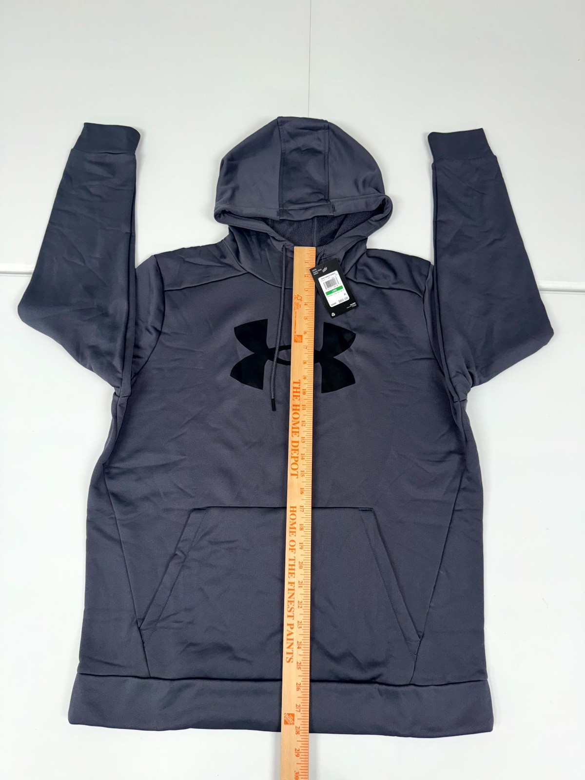 Under Armour Fleece Big Logo Hoodie Mens Gray 1379743 Pick Size NWT $60
