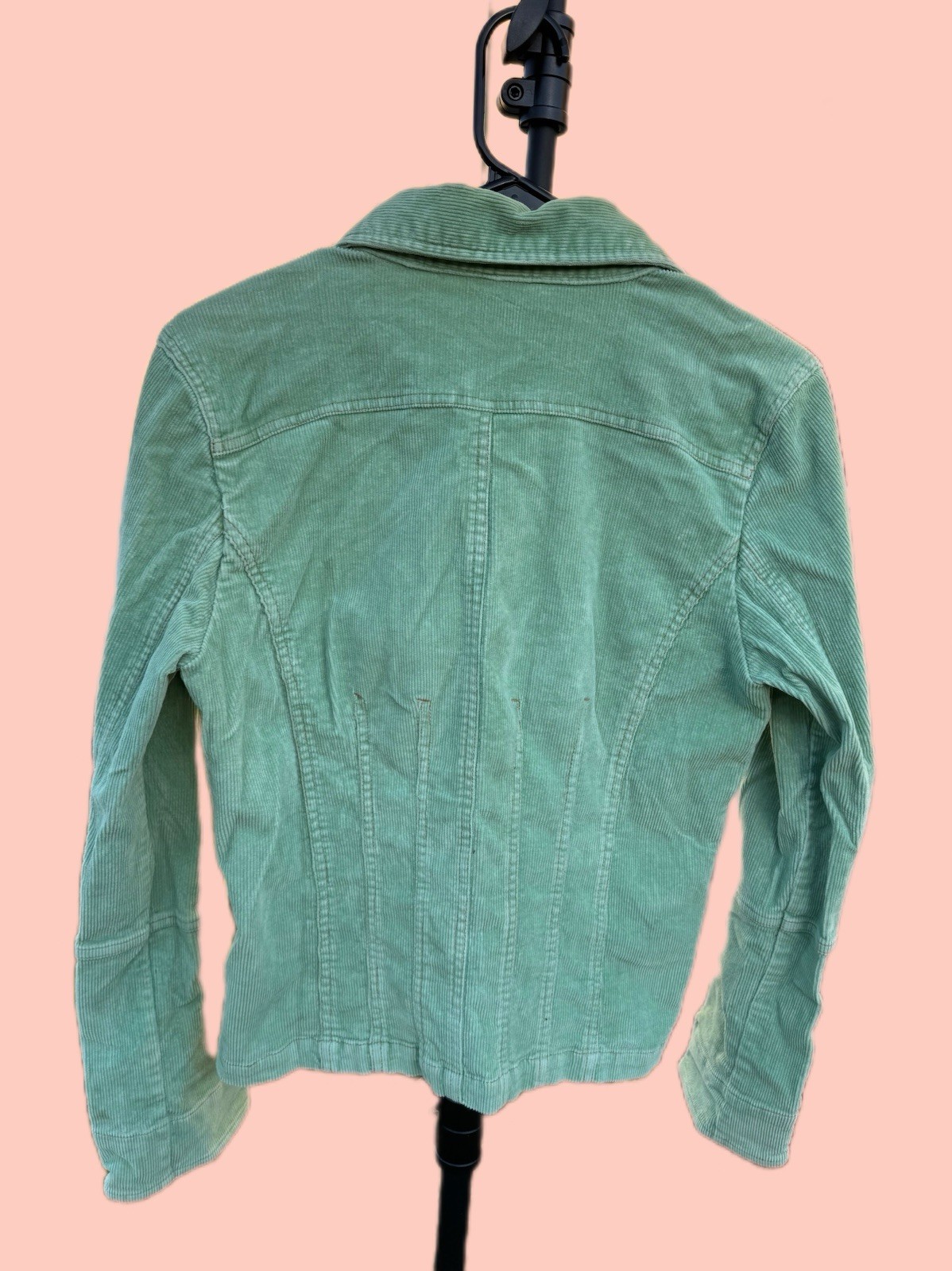 Tulle Women’s Green Button Front Collared Jacket w/ Pockets, Size XL