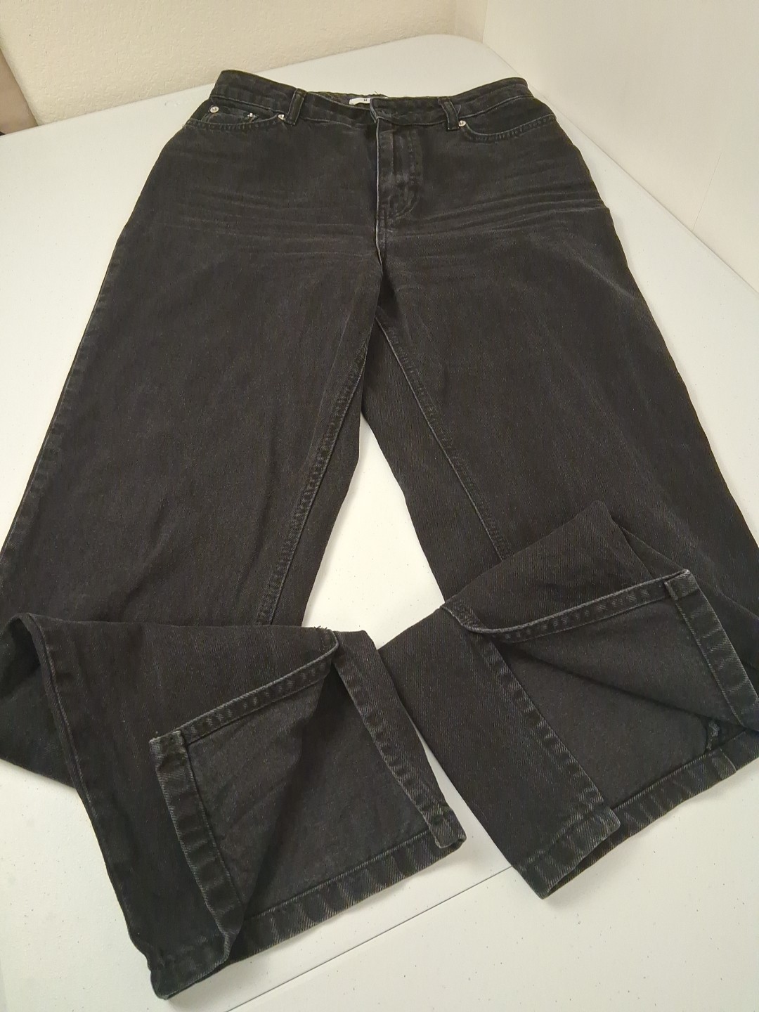 NA-KD High Rise Skinny Jean Front Slit Hem Size 40 Turkey Excellent Condition