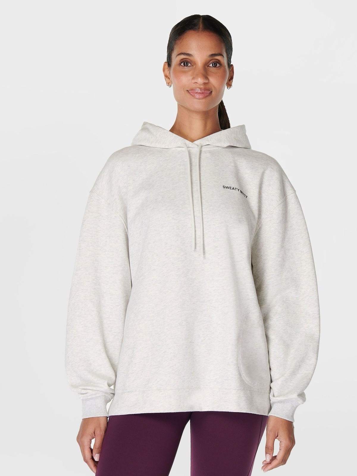 Sweaty Betty Revive Hoody Light Grey Marl Size XXS-S BNWT (E2)