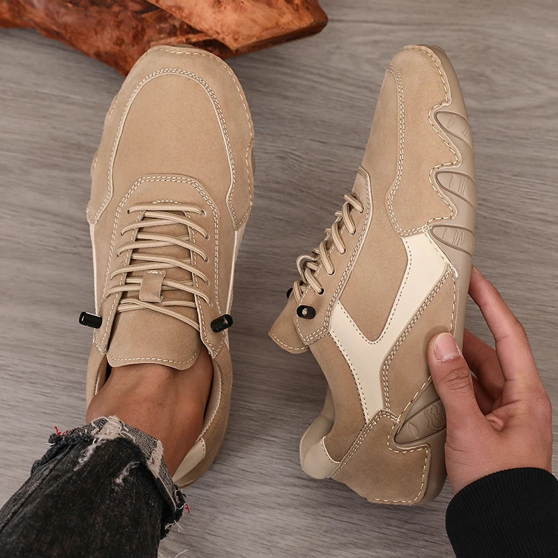 Men Boots Durable Upper Cycling Walking Shoes Commuting Daily Wear Bare Sneakers