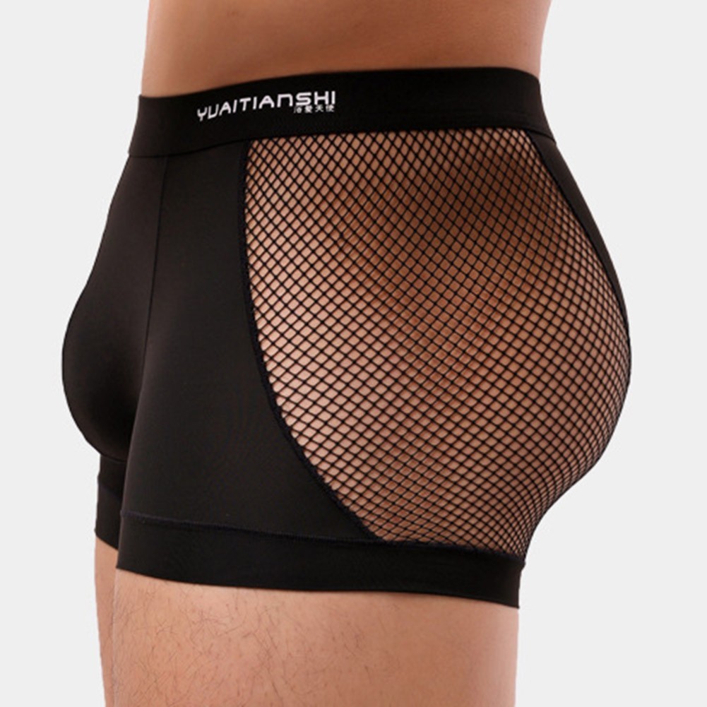 Men Breathable Seamless Boxer Briefs Underwear Pouch Trunks Soft Stretch Fabric