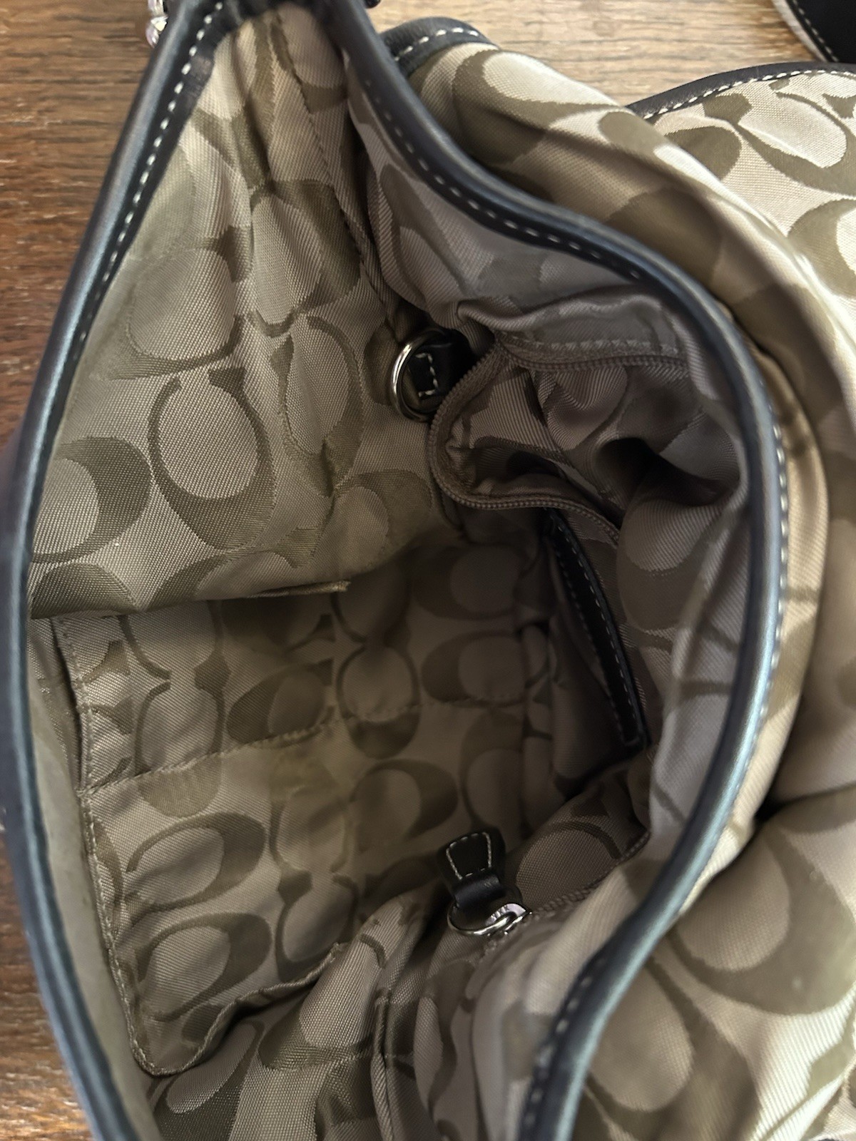Coach #9480 Black Leather SoHo Shoulder Cross Body Bag, hang tag