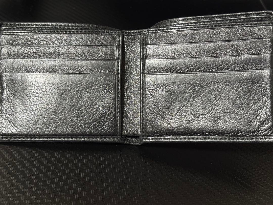 GUCCI Bi fold Mini Wallet Black
