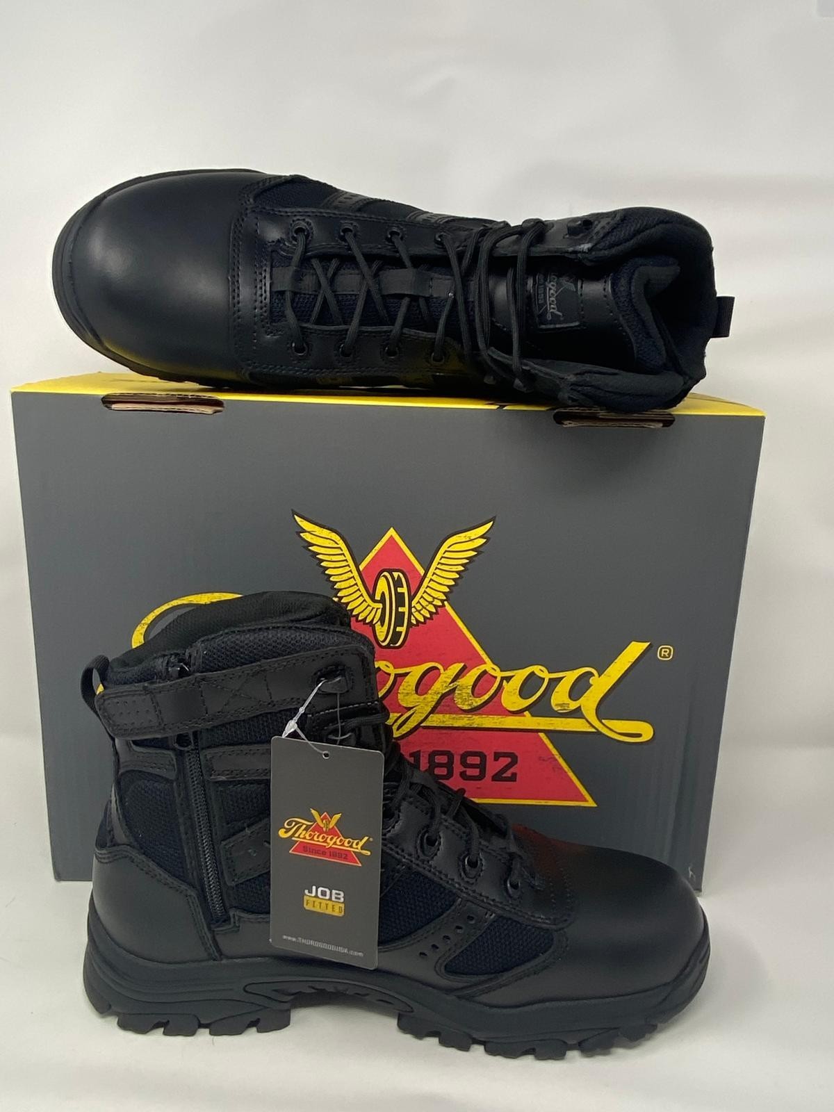 Thorogood 834-6218 Deuce Waterproof 6” Soft Toe, Full Grain Leather, Black