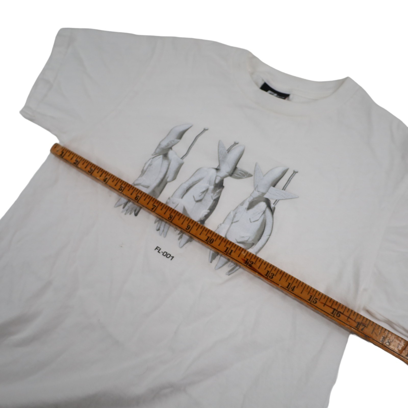 Futura Laboratories FL-001 Mens Small Graphic T Shirt White