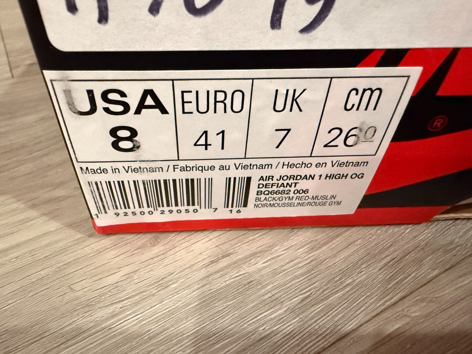 Nike Jordan 1 Retro High OG Defiant Couture – US Men 8 / Women 9.5 – BQ6682-006