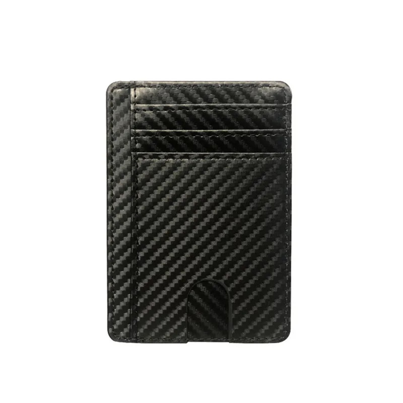 For Men Leather Wallet RFID Blocking Credit Card Holder ID Window Front Pocket