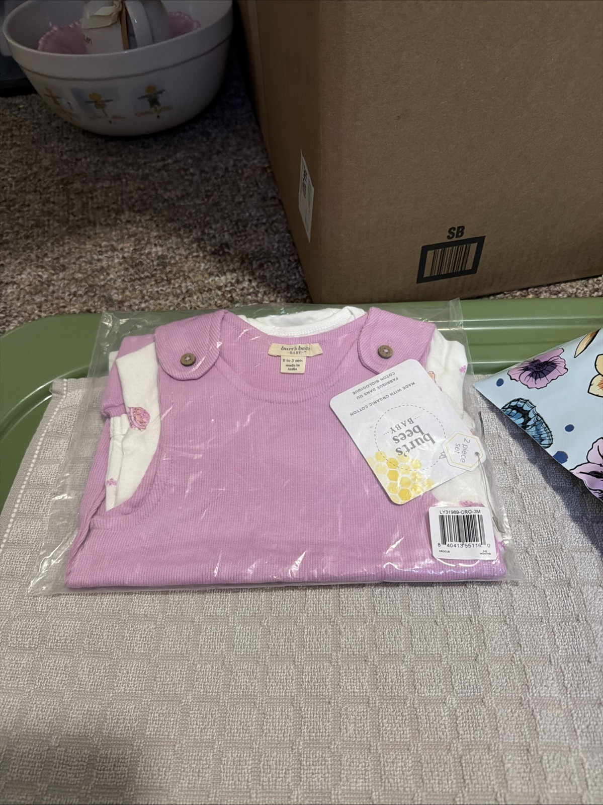 Infant Girls 7 Piece Summer Bundle Set & Accessories – Size 0-3 Months-NWT/NWOT