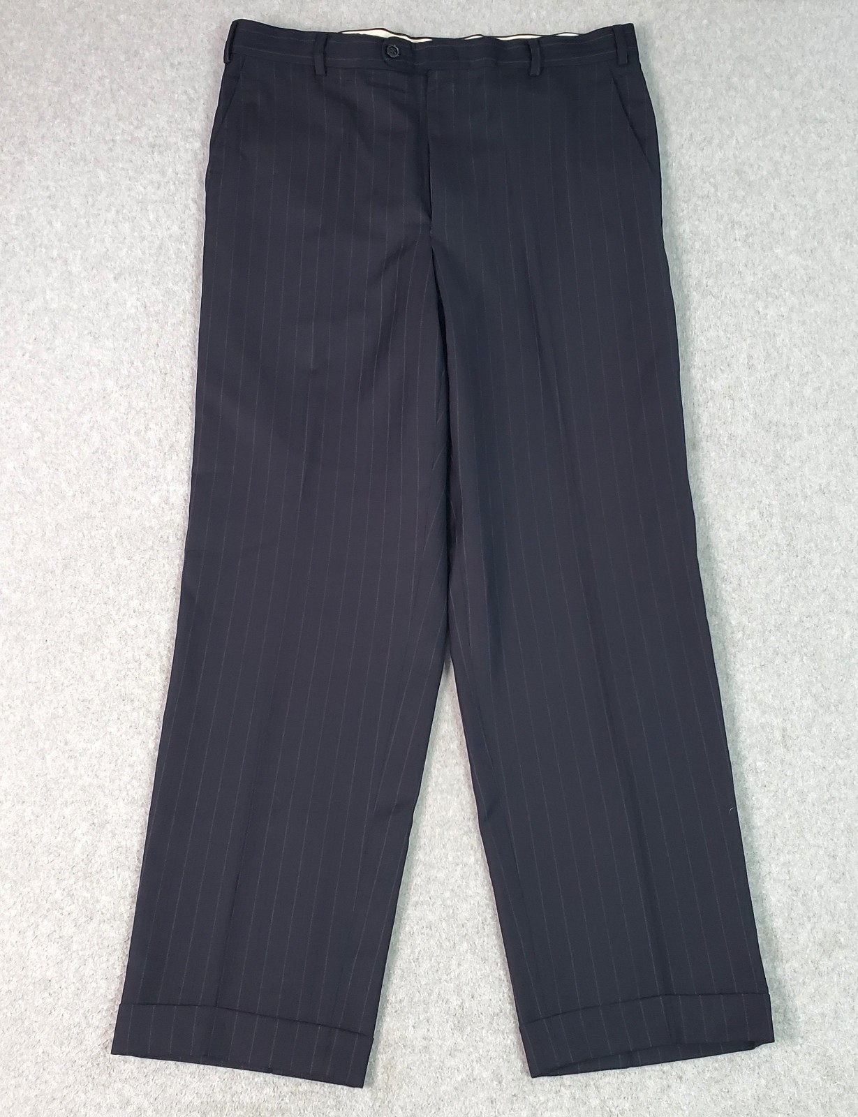 Ermenegildo Zegna Wool Suit Charcoal Pinstripe (IT 52R) Mens 42R US Pants 34X29