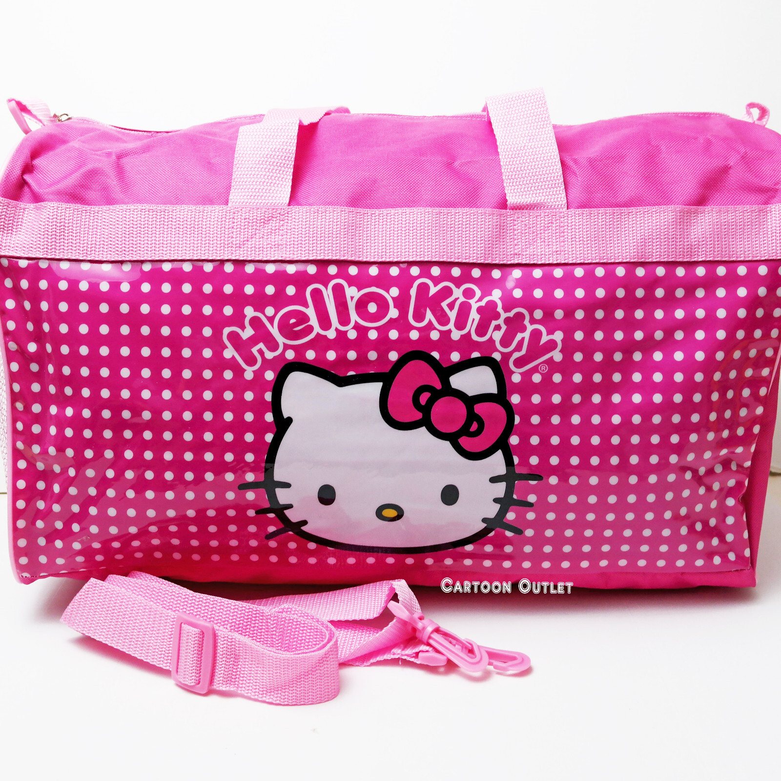 Sanrio Hello Kitty Duffel Bag Carry On Overnight Travel Pink Tote 18″ Dance Bag