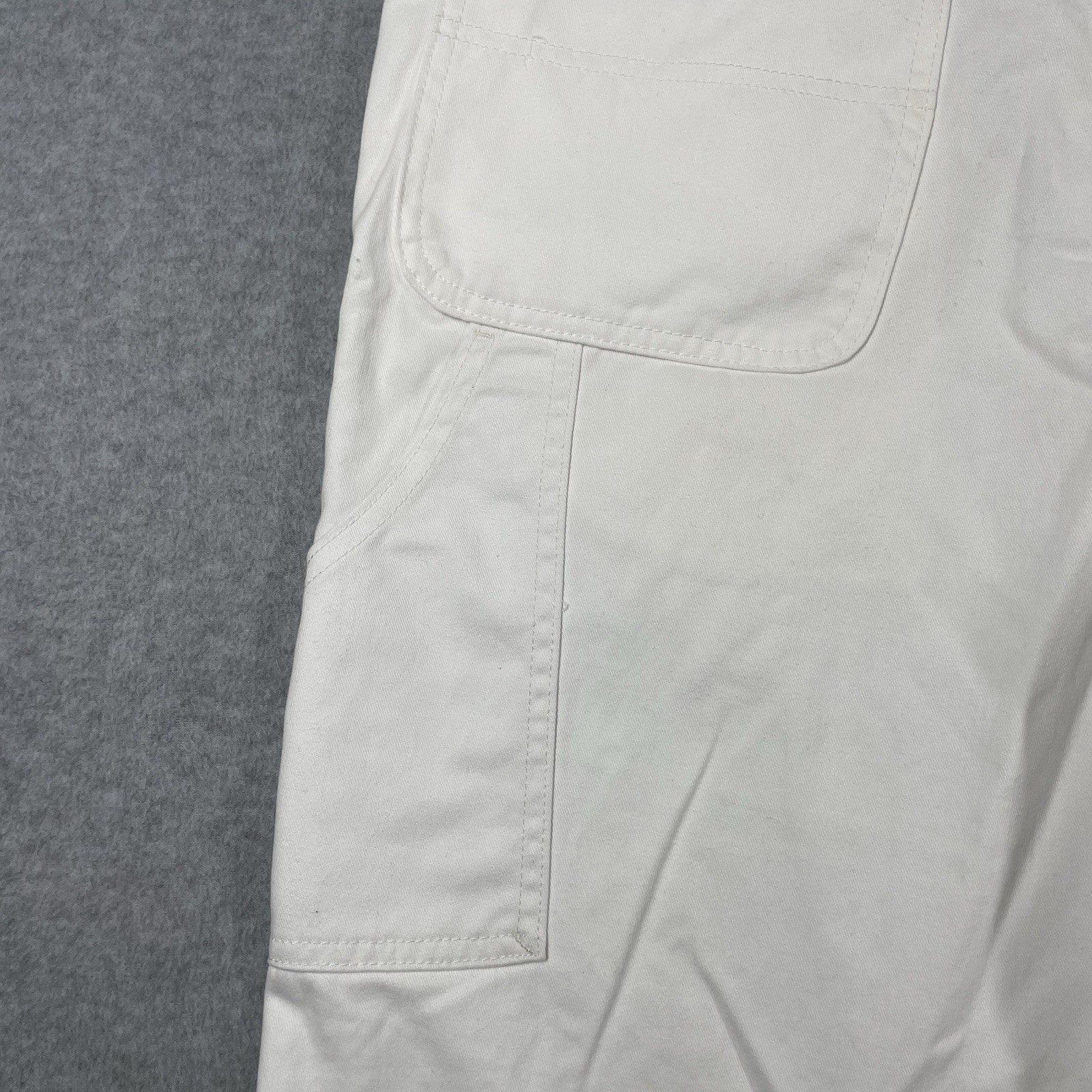 Wrangler Carpenter loop painter Jeans Men’s (fits 37×33) white straight solid