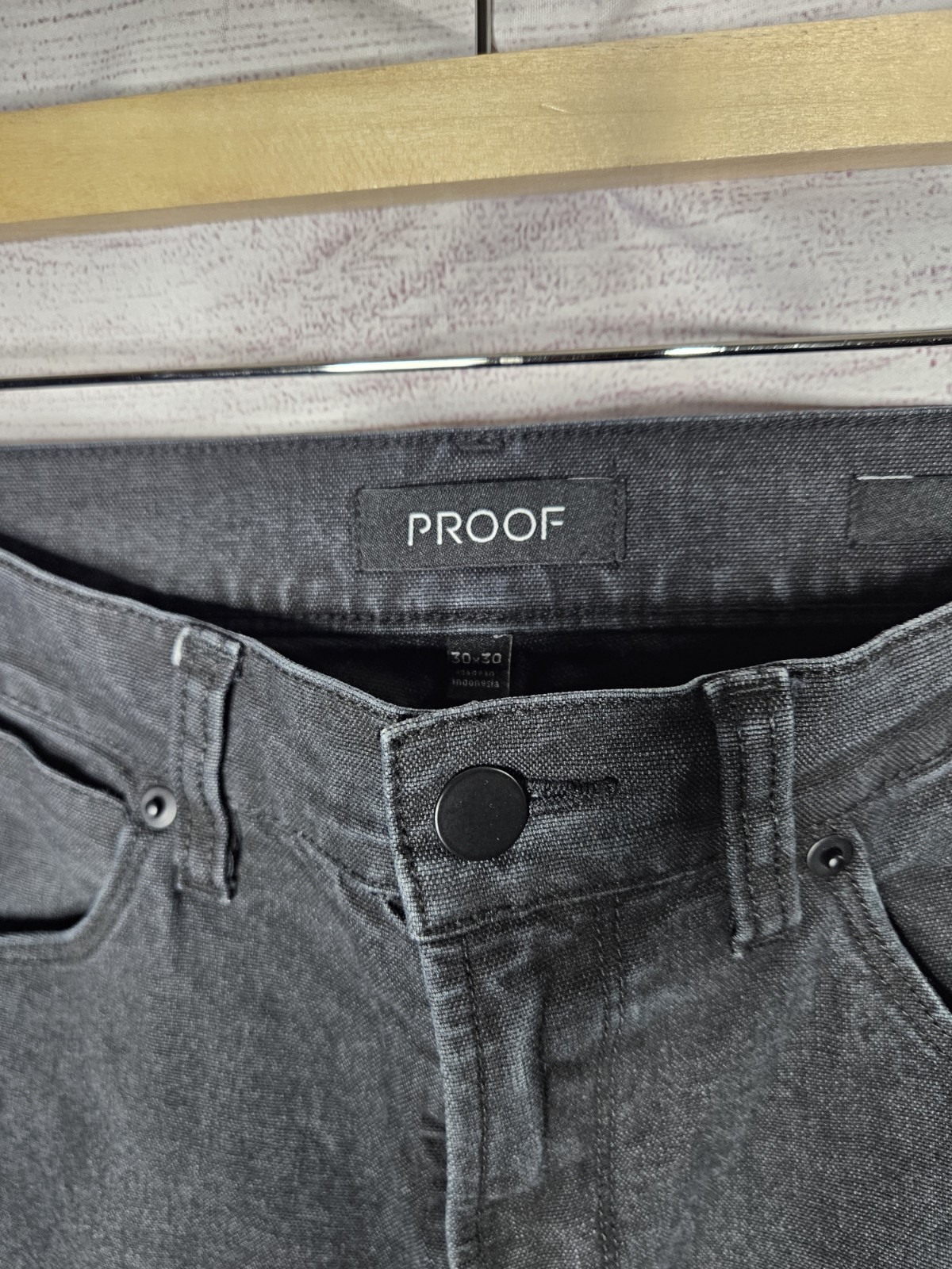 Proof Rover Men’s Slim Tapered Canvas Pants 30×30 Black