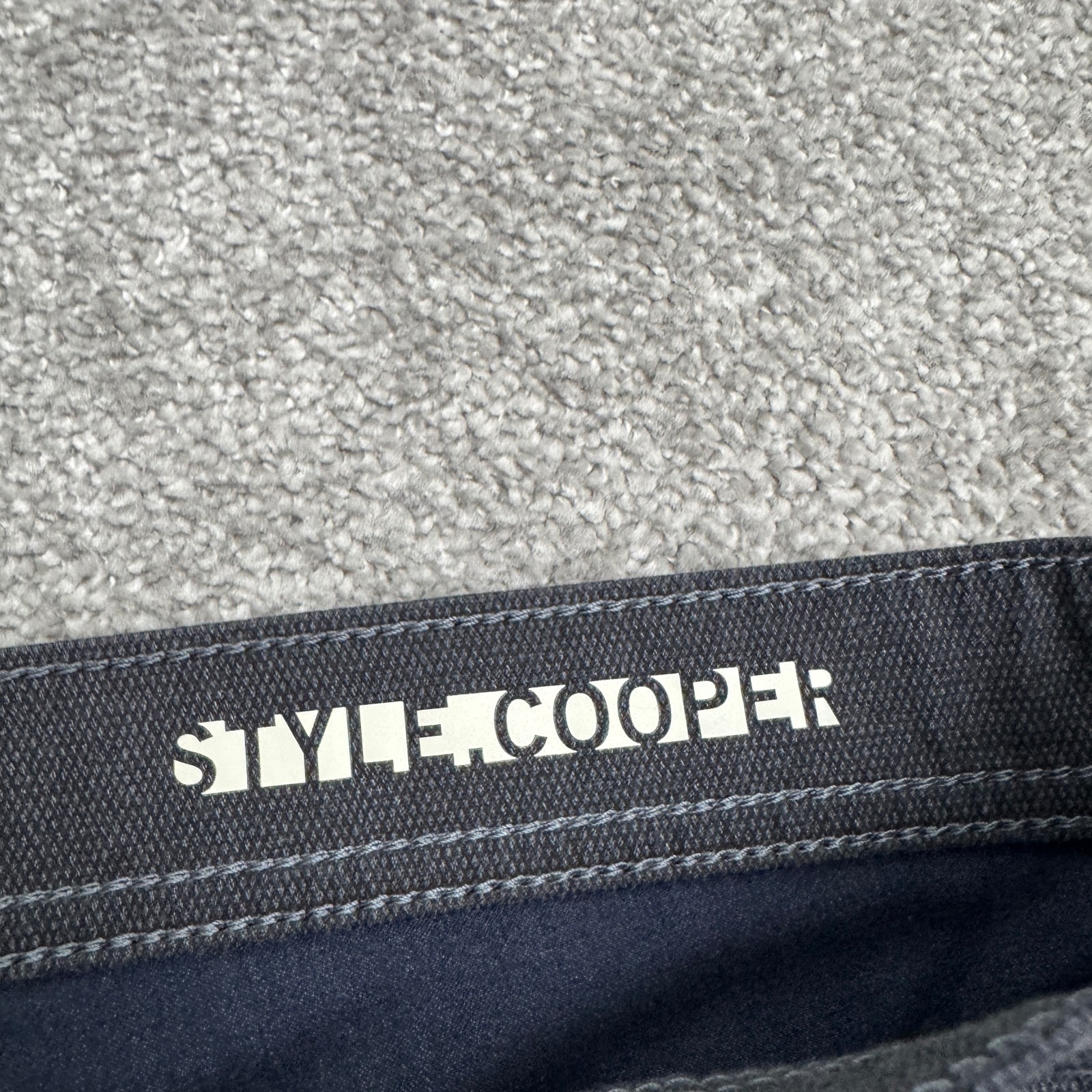 Brax Feel Good Style Cooper FA Woo Look Pants Mens 35×34 Dark Gray Straight Leg
