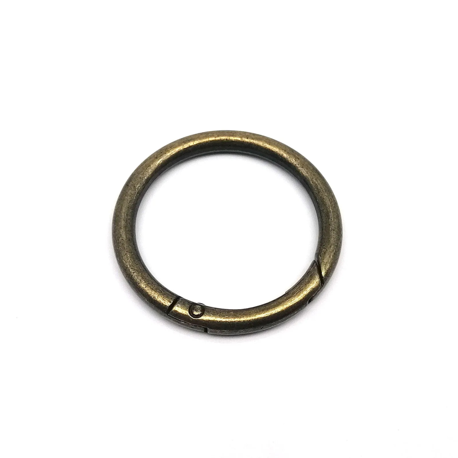 Thick Metal Spring Gate O Ring Buckle Bag Strap Keyring Snap Clasp Leather DIY