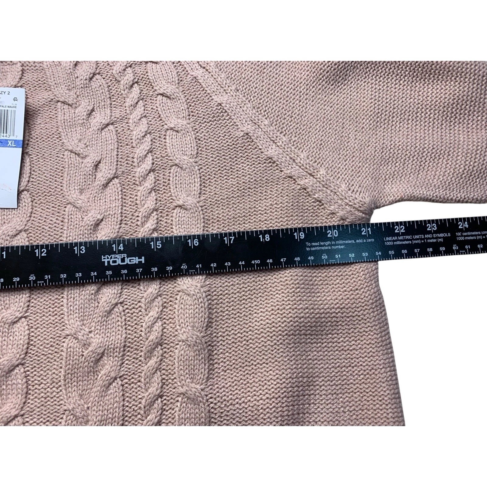 Freshman NWT XL Junior Pink Pearl Embellished Pull-over Sweater G200
