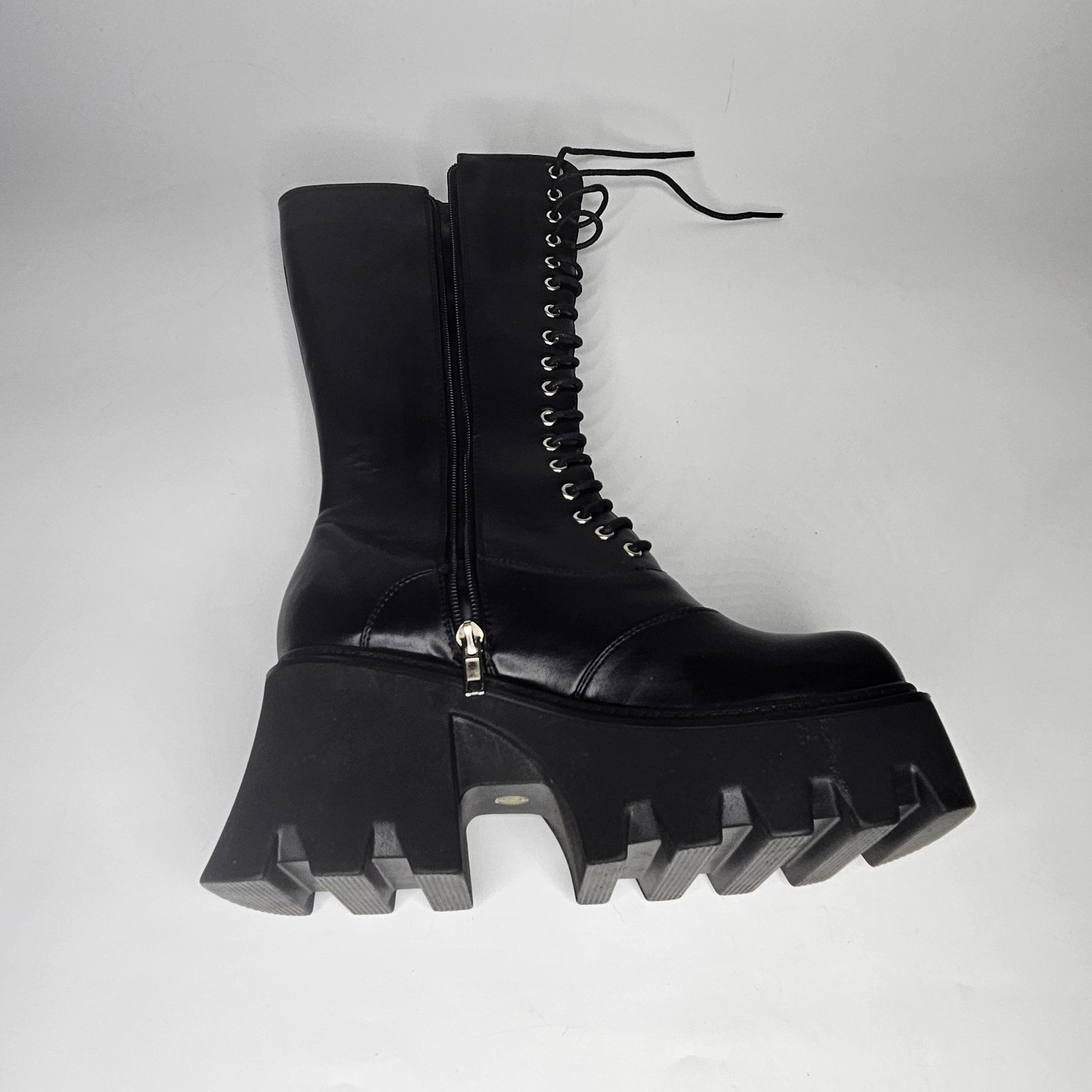Lamoda Size 10 star Platform Boots Chunky Heel boots space cowboy ace freely
