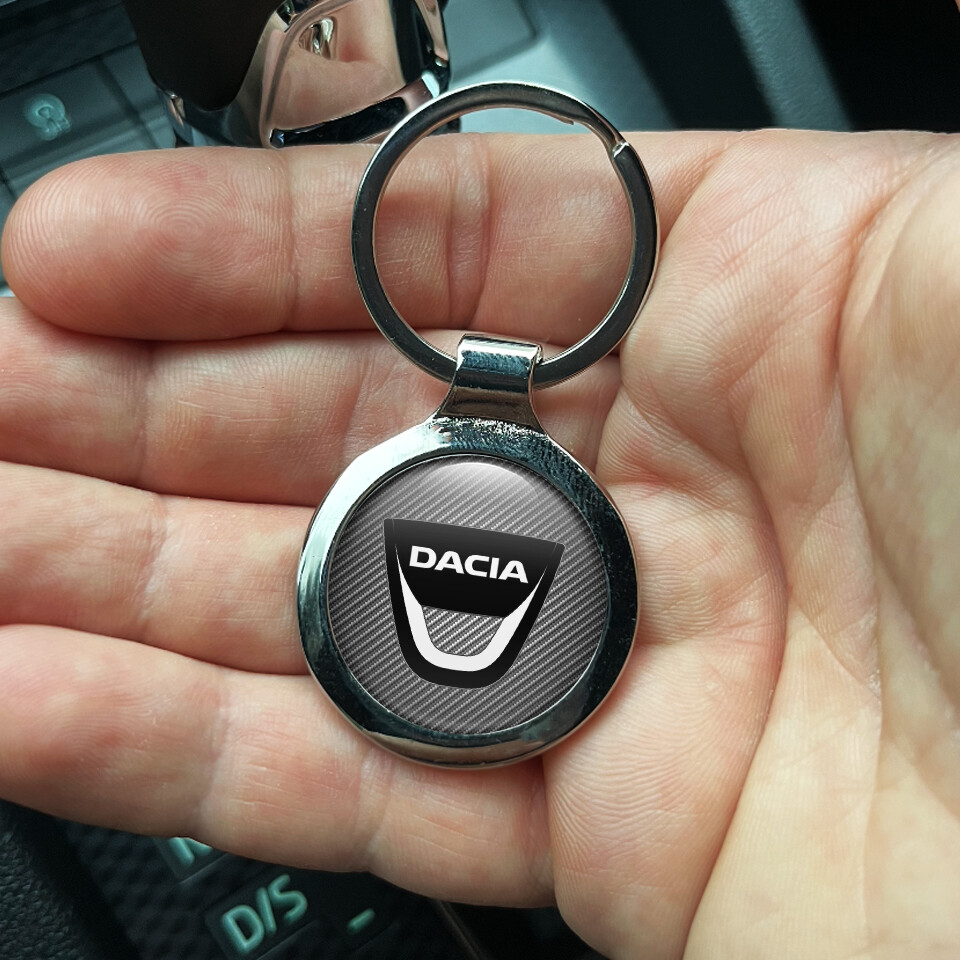 Metal Keyring with DACIA Logo Silicone, Best Quality