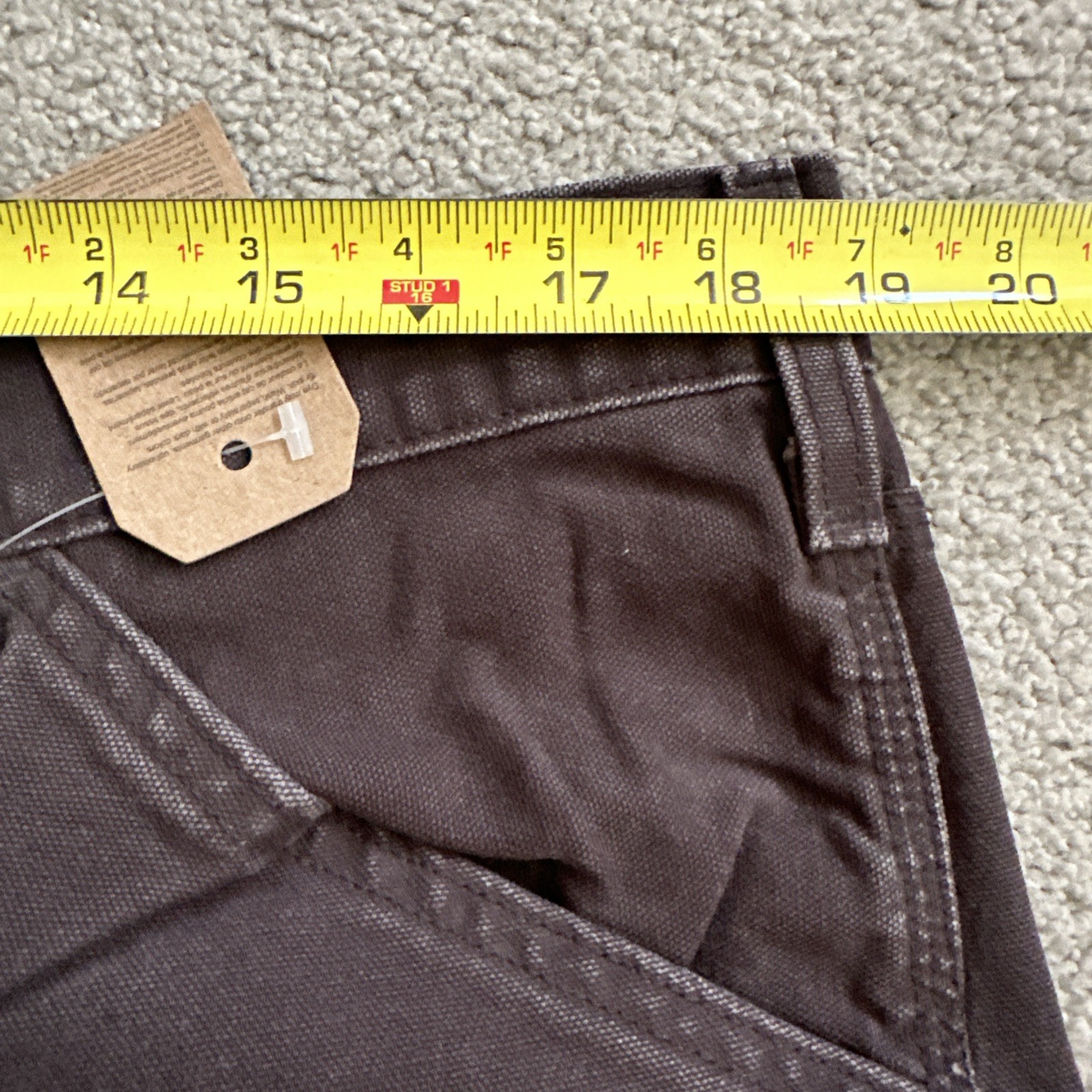 Levis 568 Utility Carpenter Gray Loose Fit Canvas Denim Men’s Sz. 36Wx32 See Des
