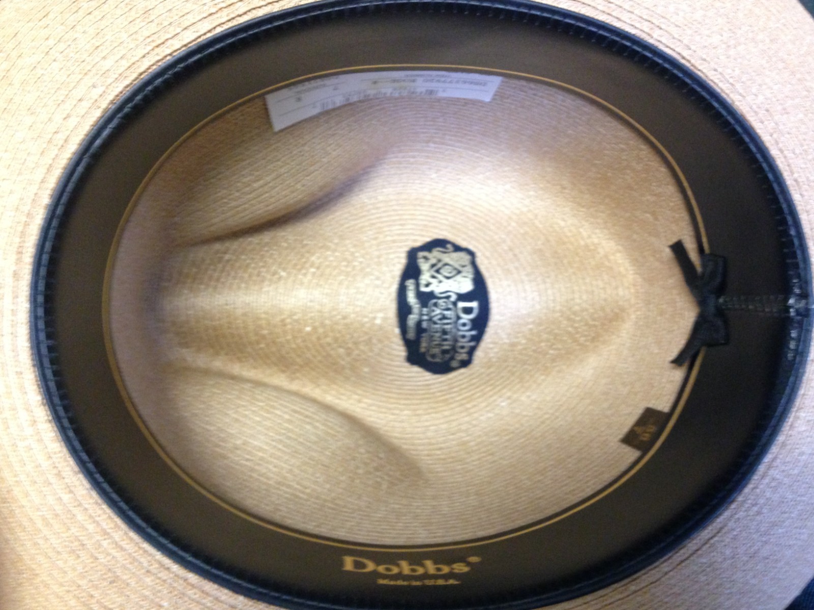Dobbs Fifth Avenue Men’s Panama Hat Size 7 Sand Tan Straw Rogue Style Never Worn