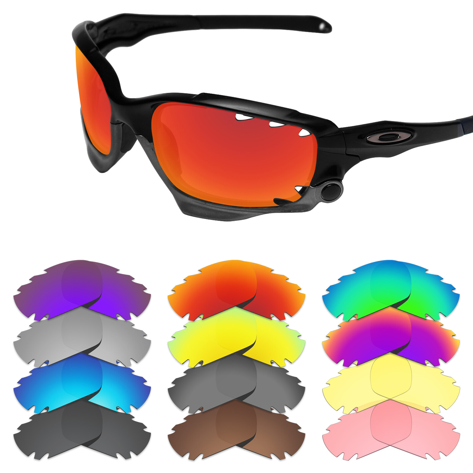 EYAR Replacement Lenses for-Oakley Jawbone Vented Sunglasses – Multiple