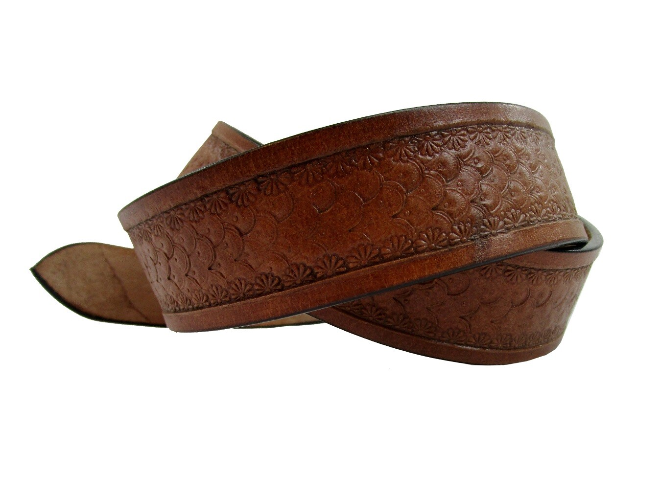 WESTERN BELTS FOR MEN TOOLED LEATHER WORK BELT CASUAL FOMRAL WEAR 32 TO 50