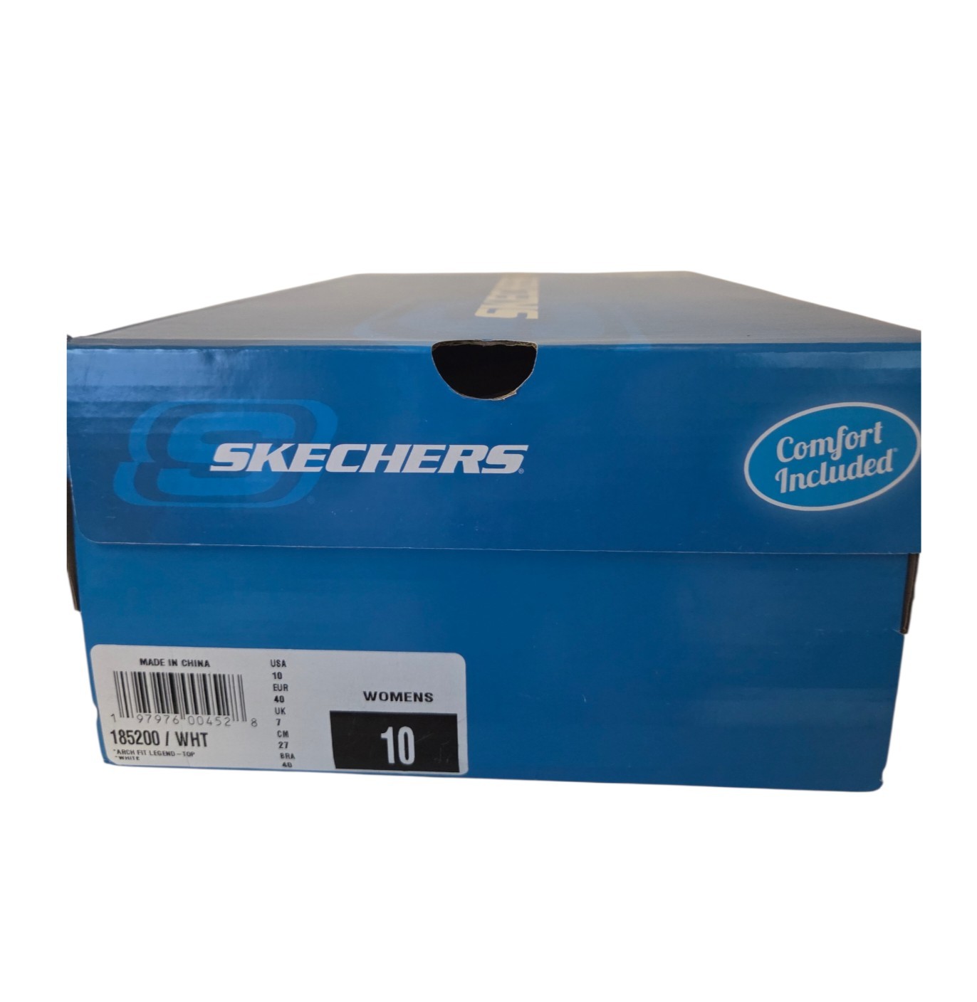 SKECHERS Arch Fit Legend-Top Notch Casual Shoe Women’s Size 10 White-New