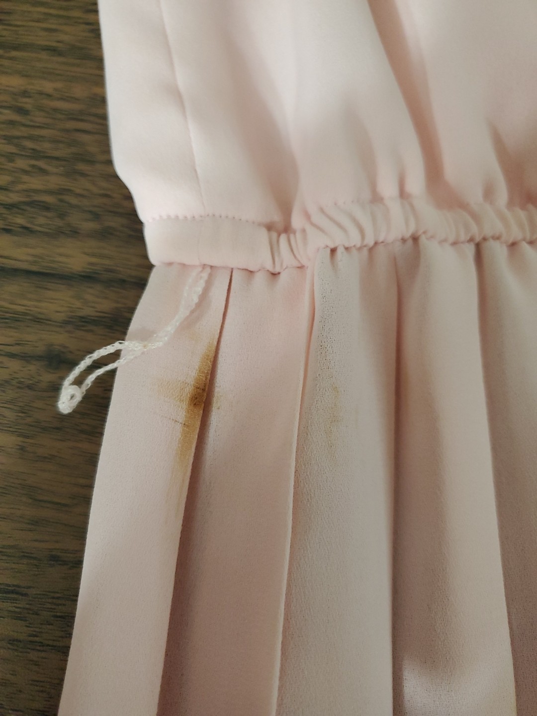 Vintage 60s 70d Liz Petites Dress Women’s Size 10 Pleated Pastel Pink Read