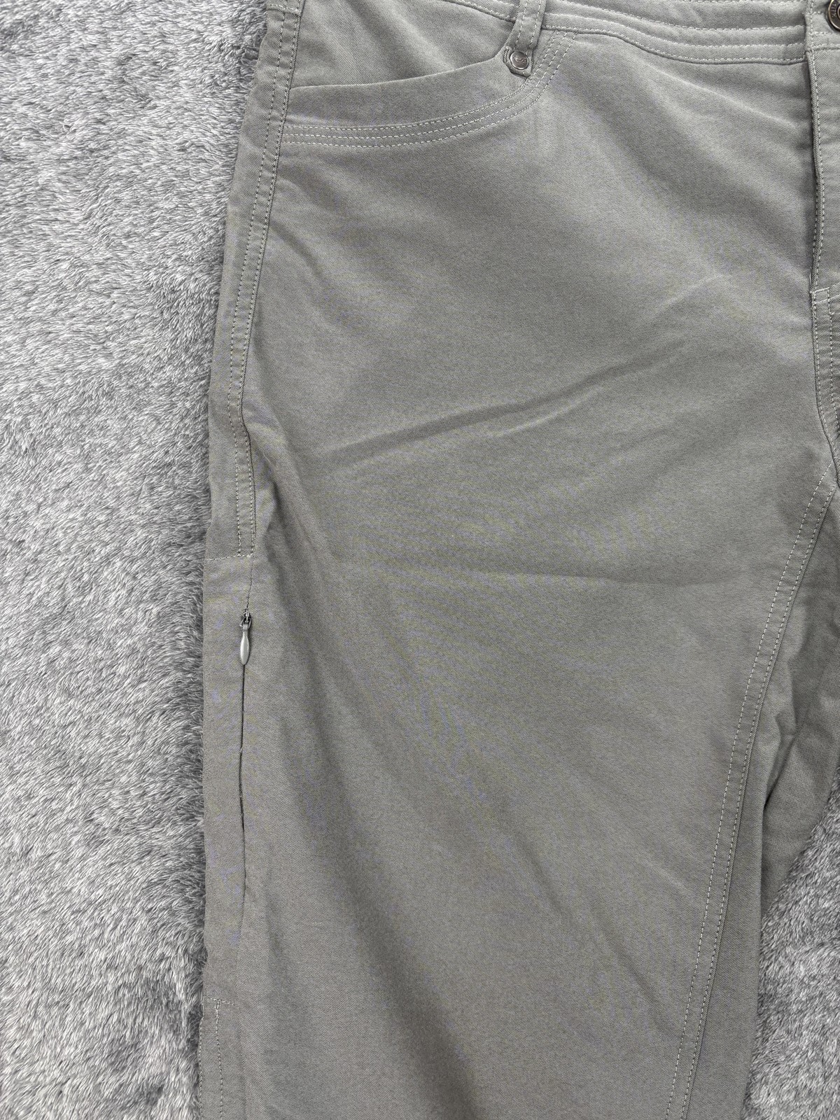 Kuhl Pants Womens 14 Gray Nylon Polyester Twill Capri Zip Pockets Outdoor Travel