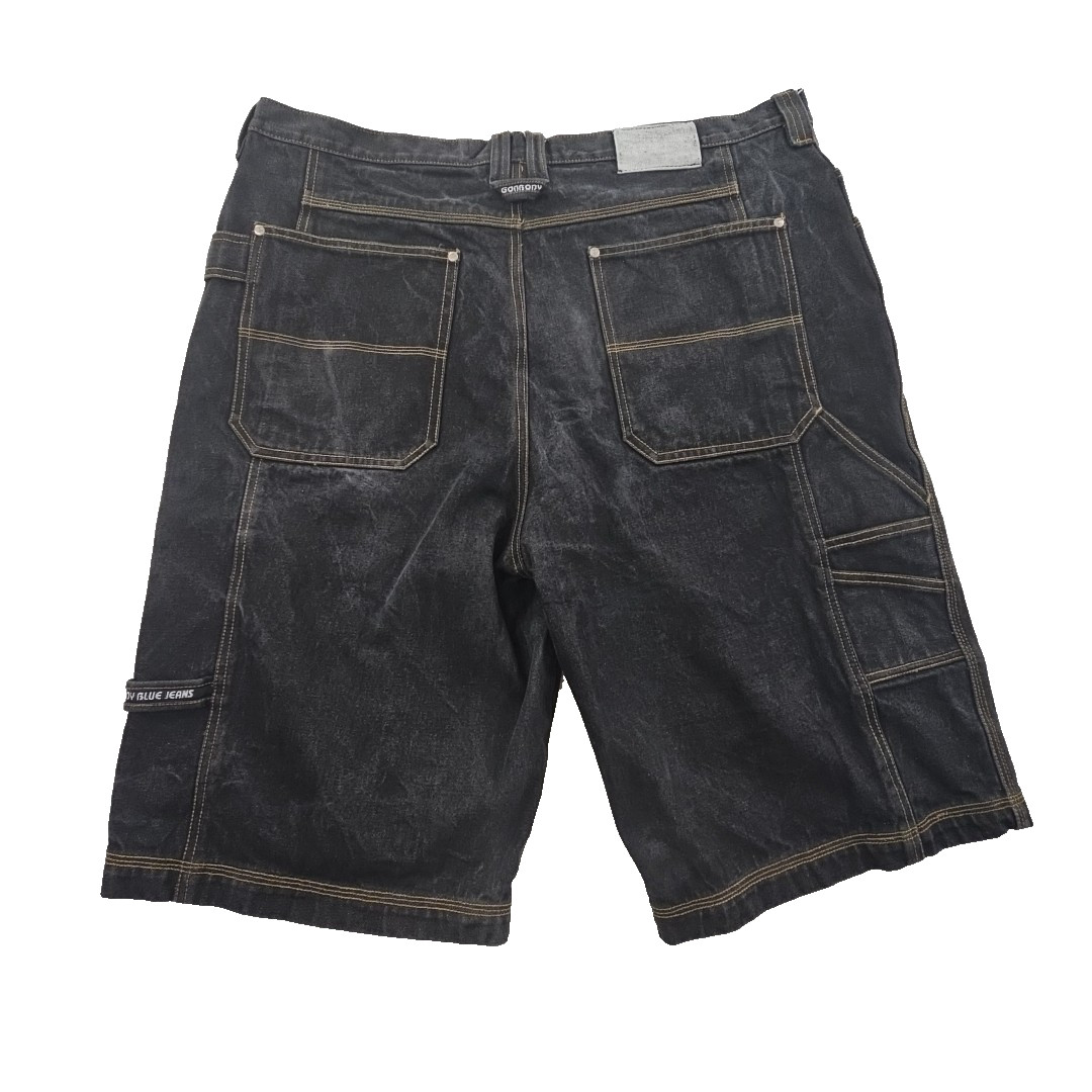GodBody Denim Carpenter Shorts Men’s 42 Black 13.5″ Inseam EUC Made in Russia