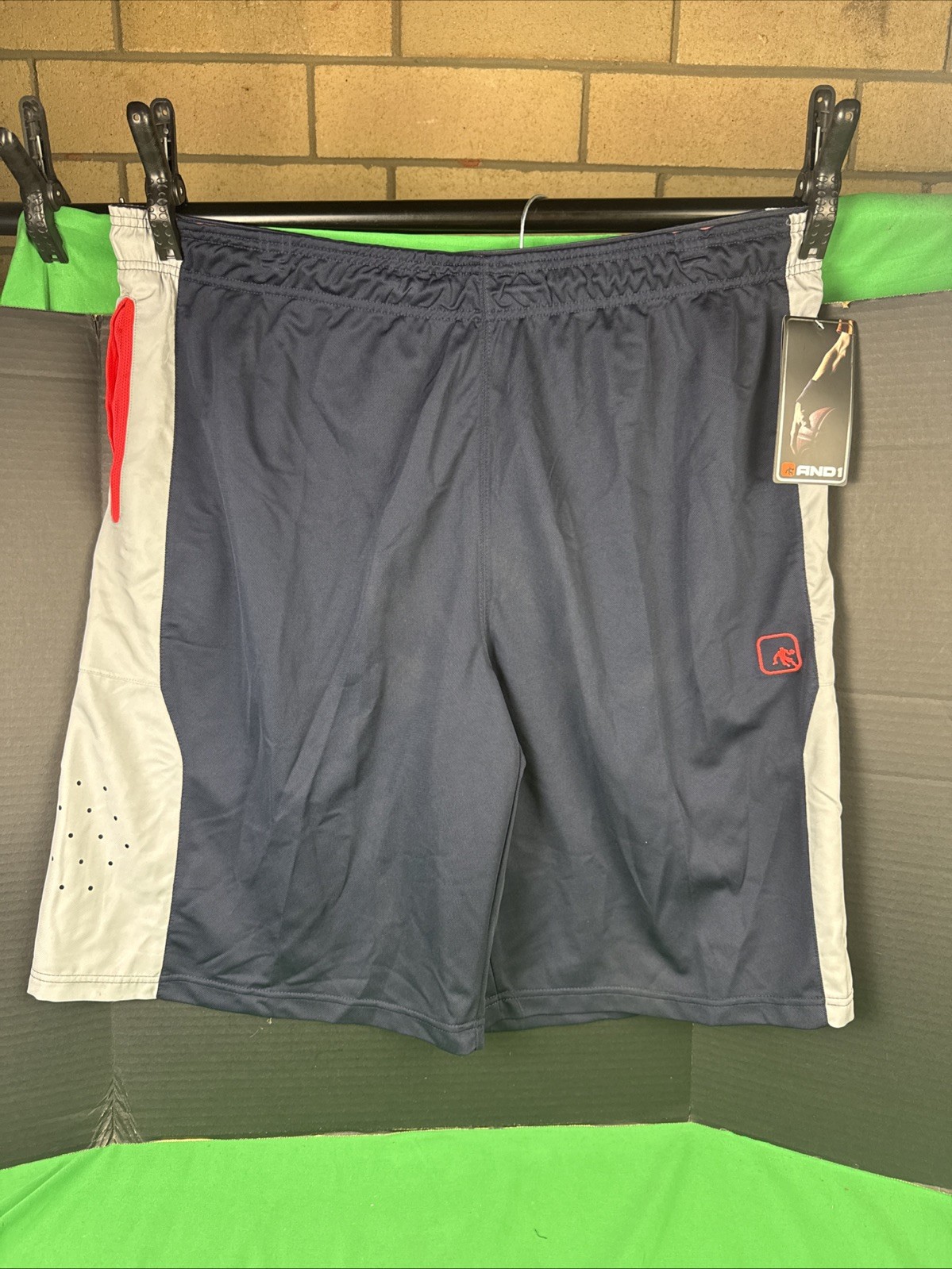 AND1 Run The Court Men’s Short Size 2XL Navy