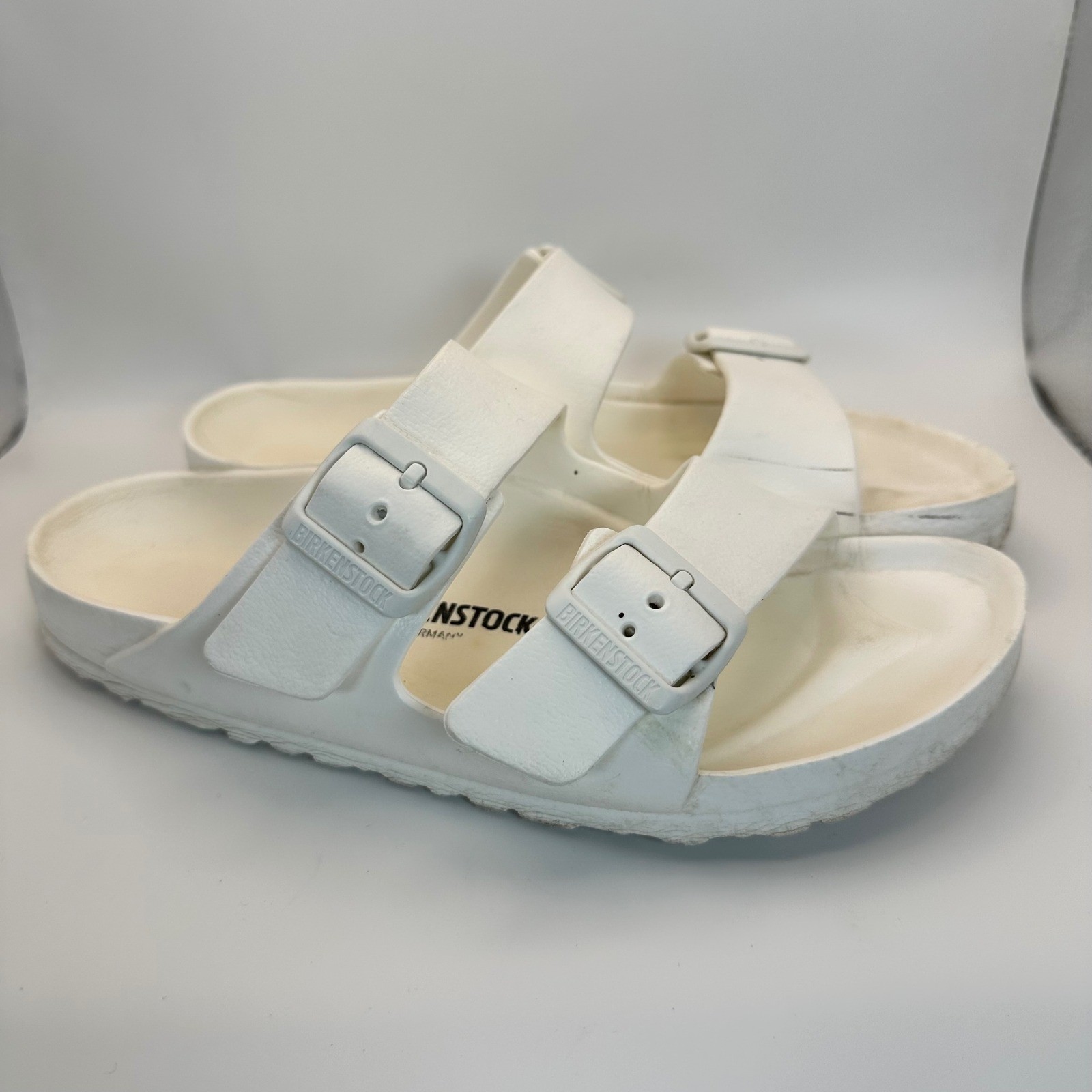 Birkenstock Arizona EVA Sandals Womens 38 White Waterproof Beach Sporty Slide