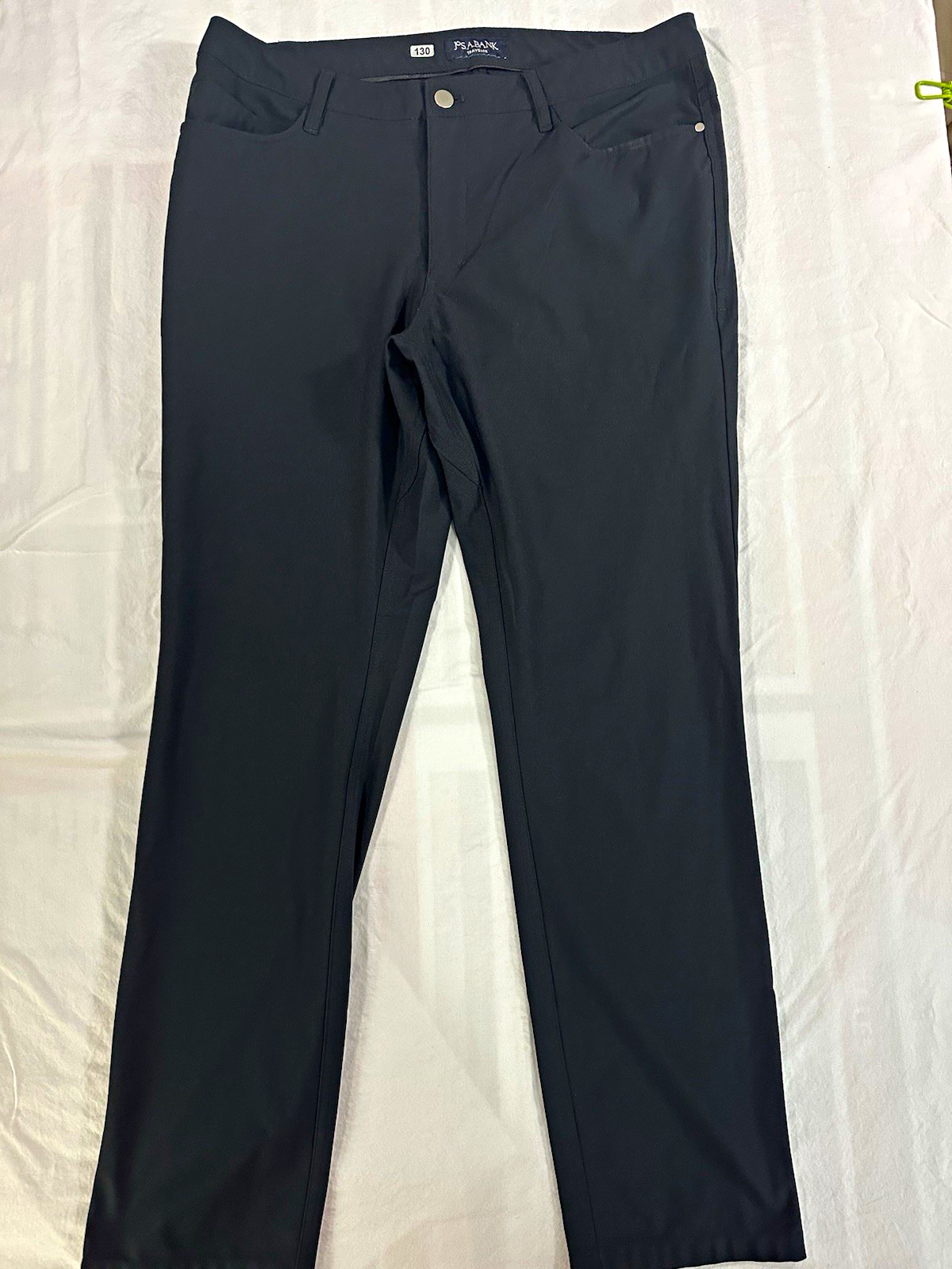 Joseph A Bank Men’s Black Dress Pants Slim Straight Leg Flat Front Easy Care 34W