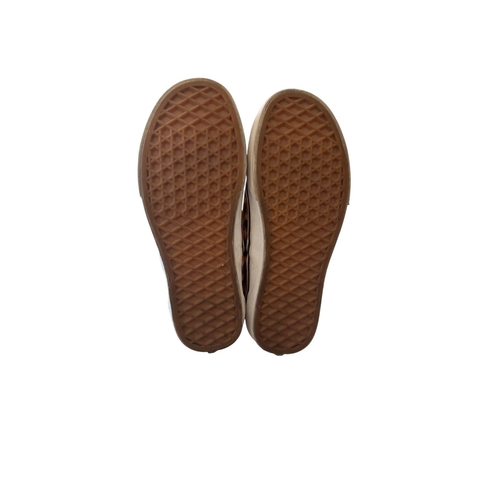 Vans Classic Slip-On Leopard Print Skate Shoes Mens 3.5 Womens 5.0 Tan Black