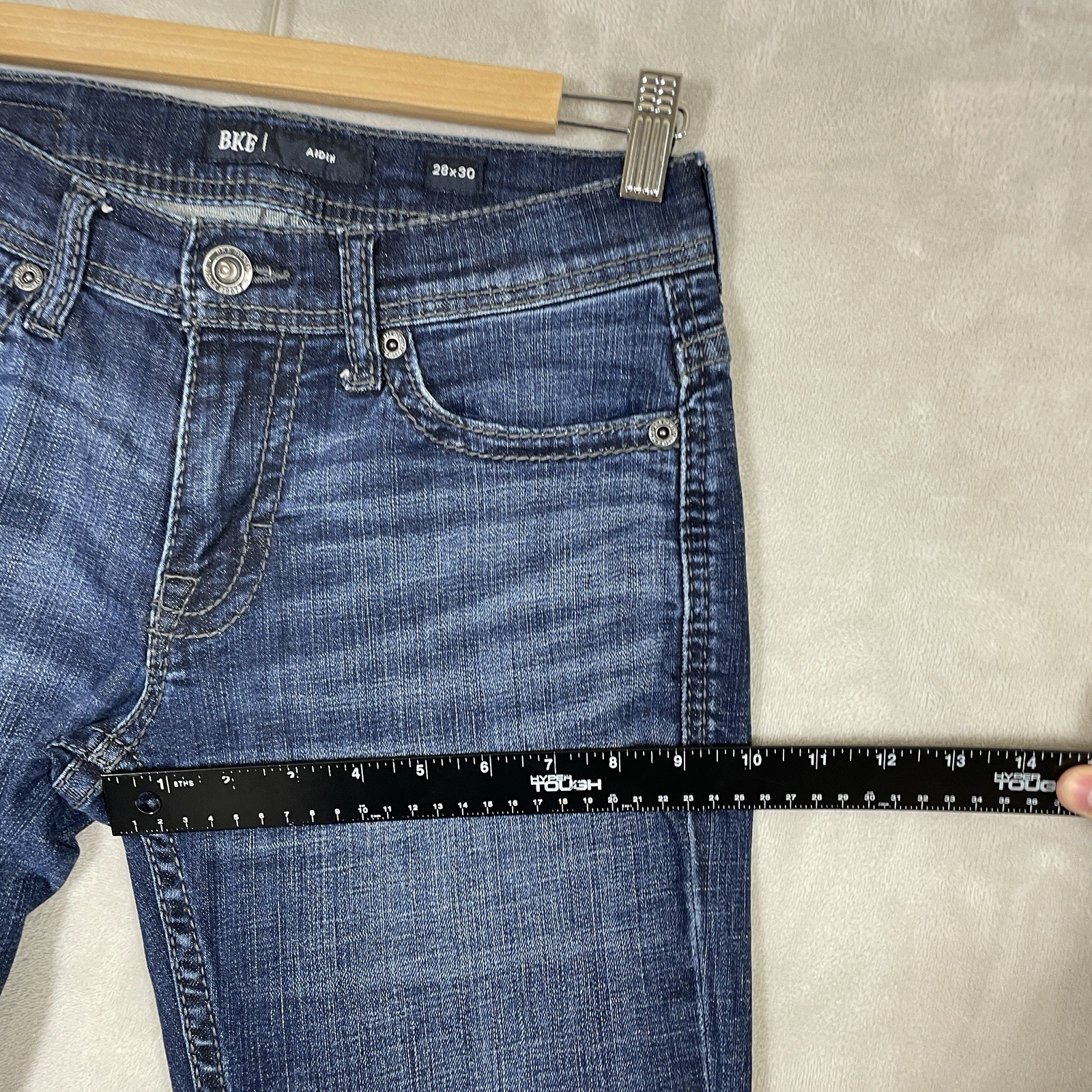 Buckle BKE Aiden Bootcut Jeans Stretch Denim 28×30 (hemmed 28×27) Mens Pants