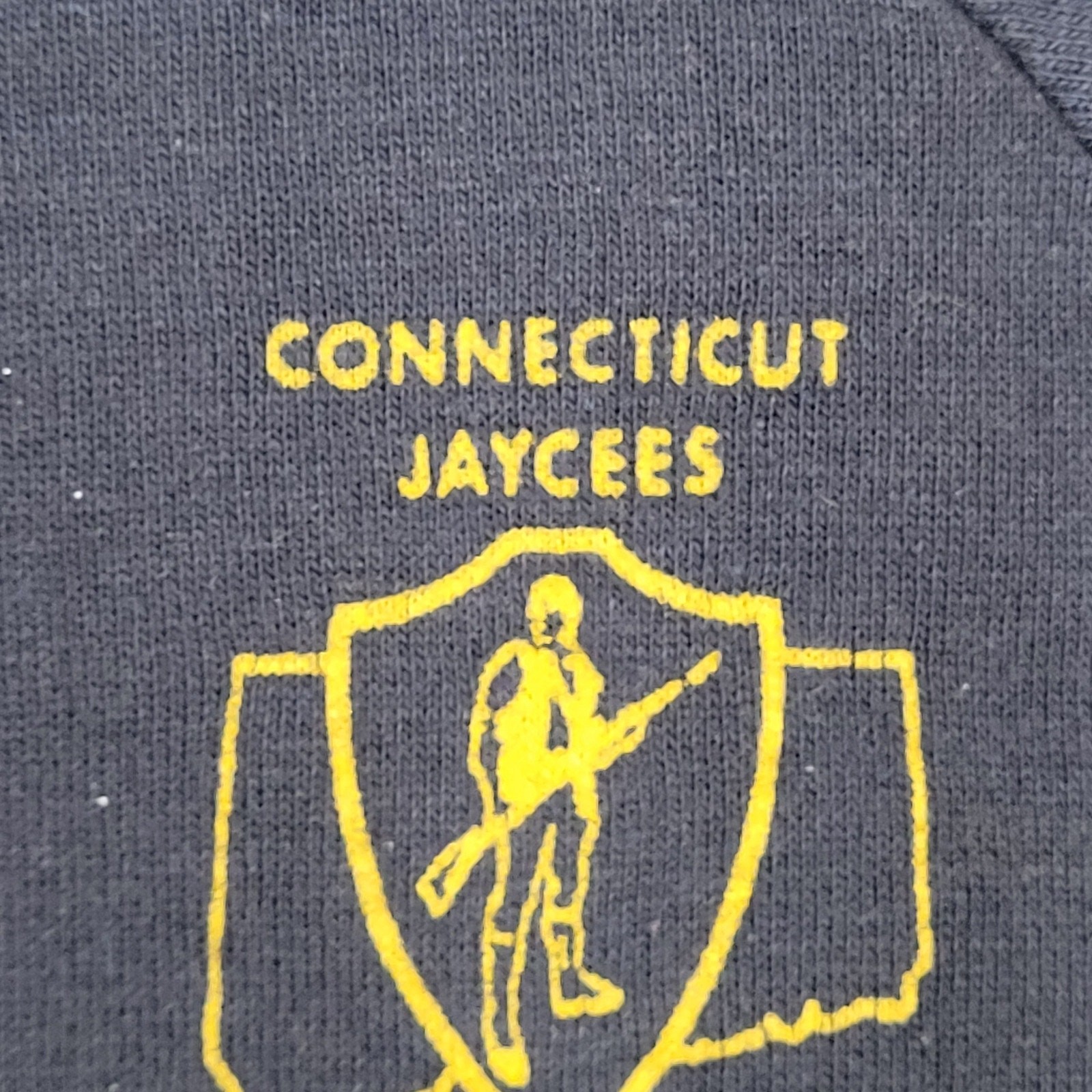 Vintage 80s Connecticut Jaycees Sweatshirt Women Large 21×21