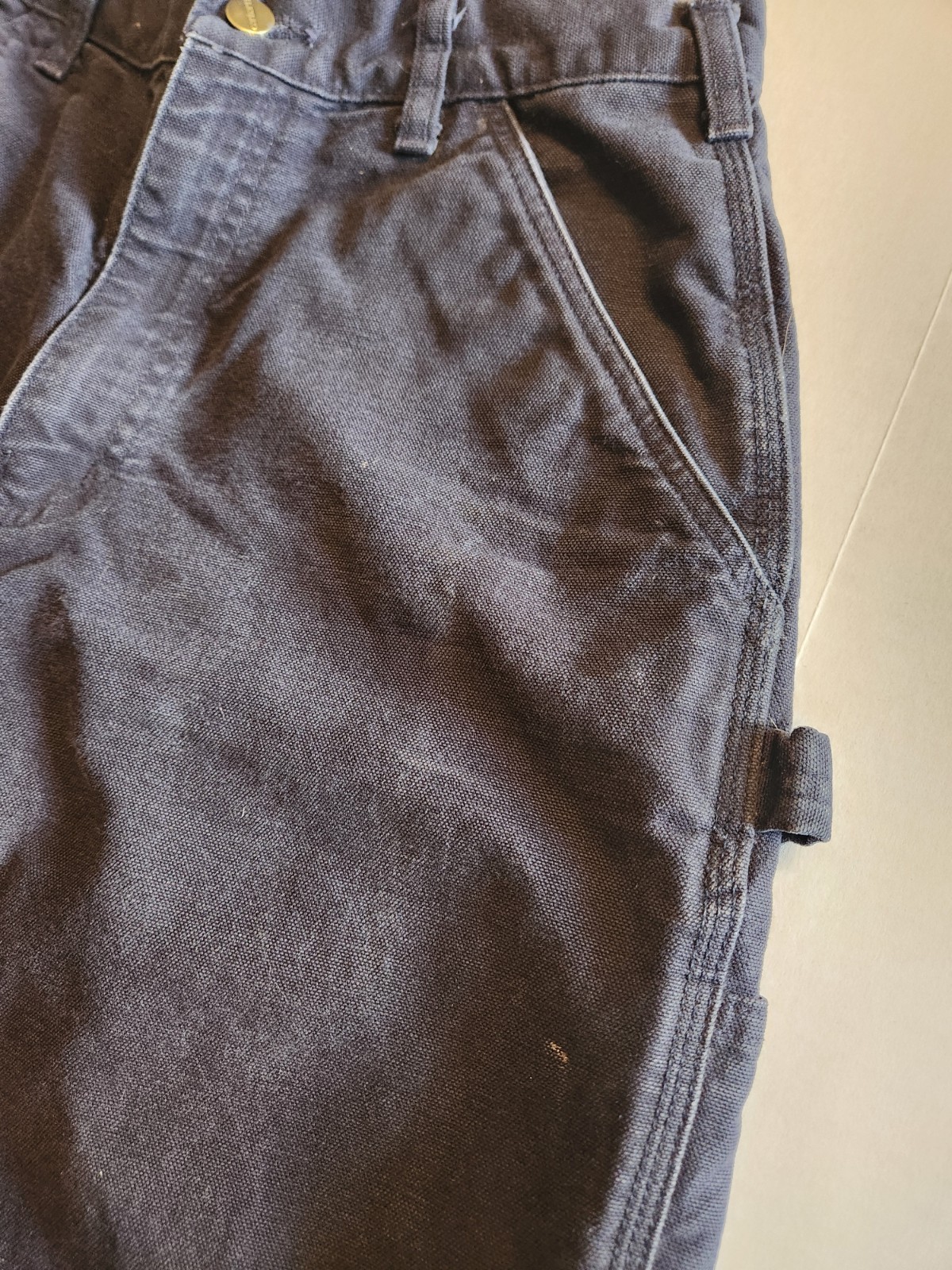 Carhartt B11 Men’s Loose Fit Washed Duck Utility Work Pants 32×34 Distressed