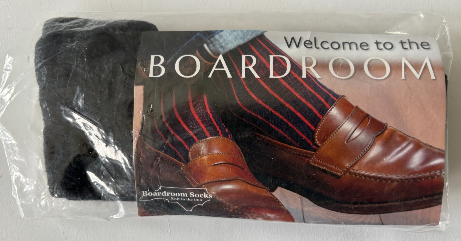 Boardroom Black Merino Wool Blend Over the Calf Dress Socks – Shoe Size 8-12