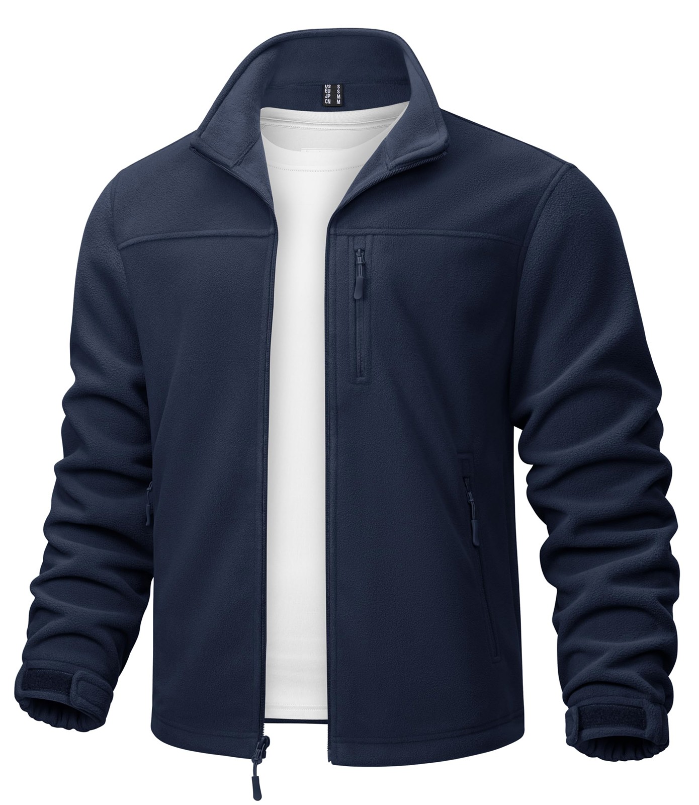 Men’s Fleece Jacket Full Zip Lightweight Winter Jackets Warm Casual Hiking Coats