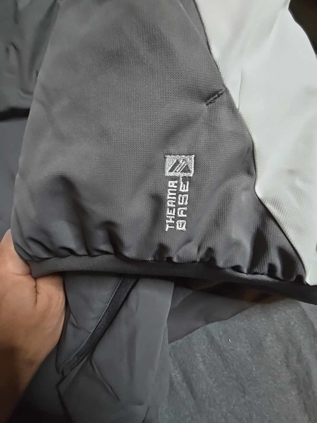 BLANK Majestic Athletic Therma Base Premier Jacket Grey White XL