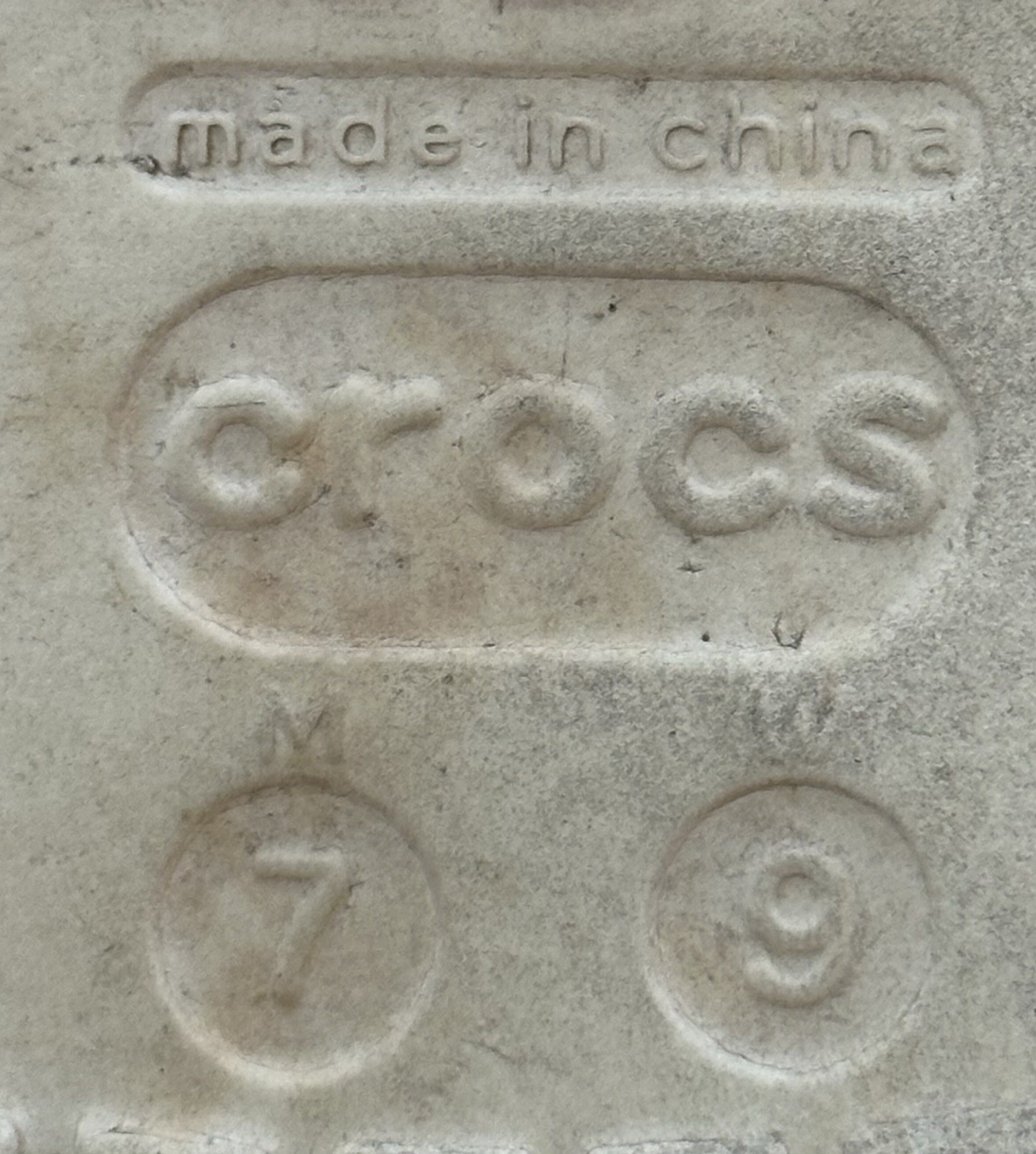 Crocs Classic White Clog Sandals Men’s US 7 Slip-On Straps MPN 10001